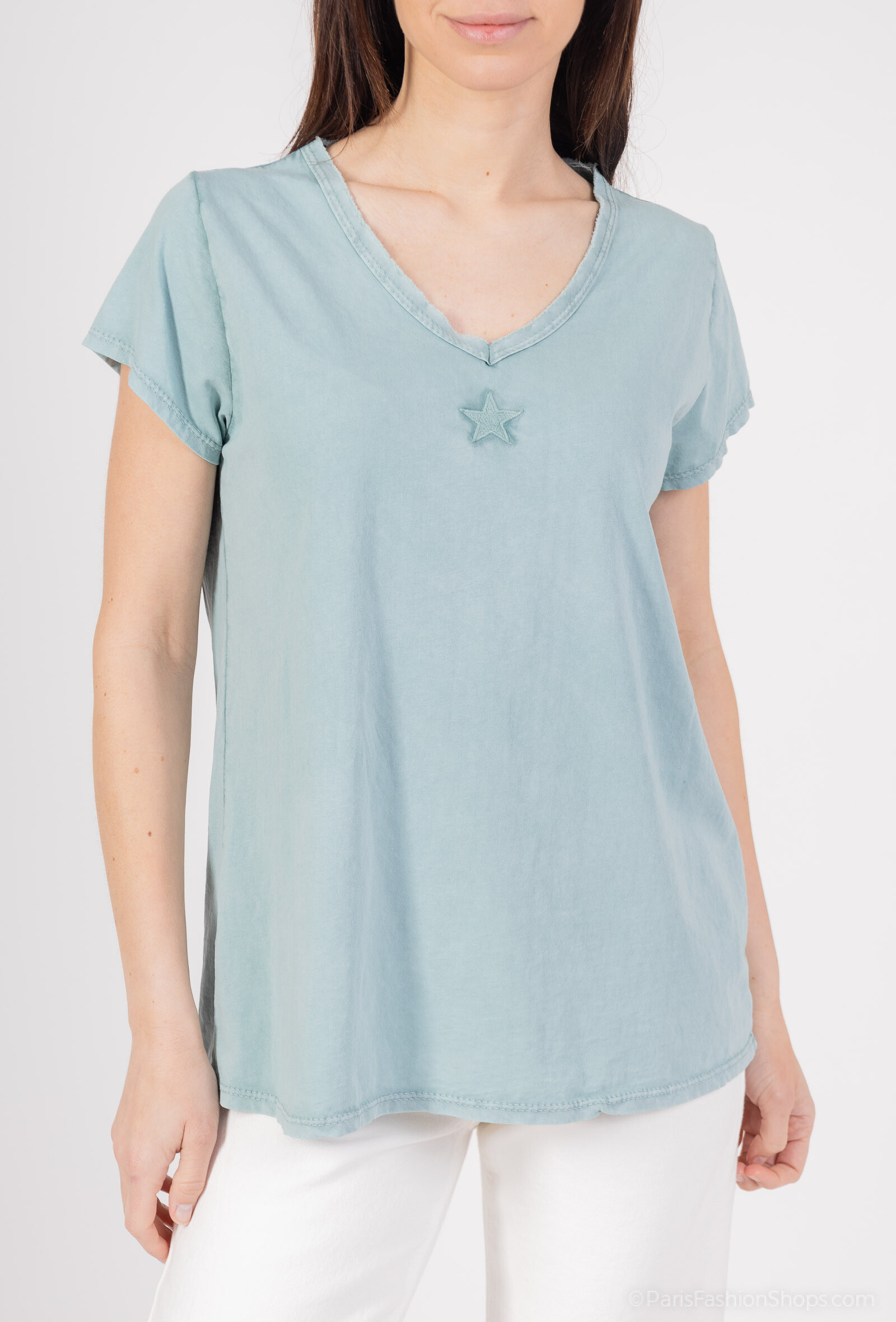 Wholesaler Mylee - Star embroidered t-shirt
