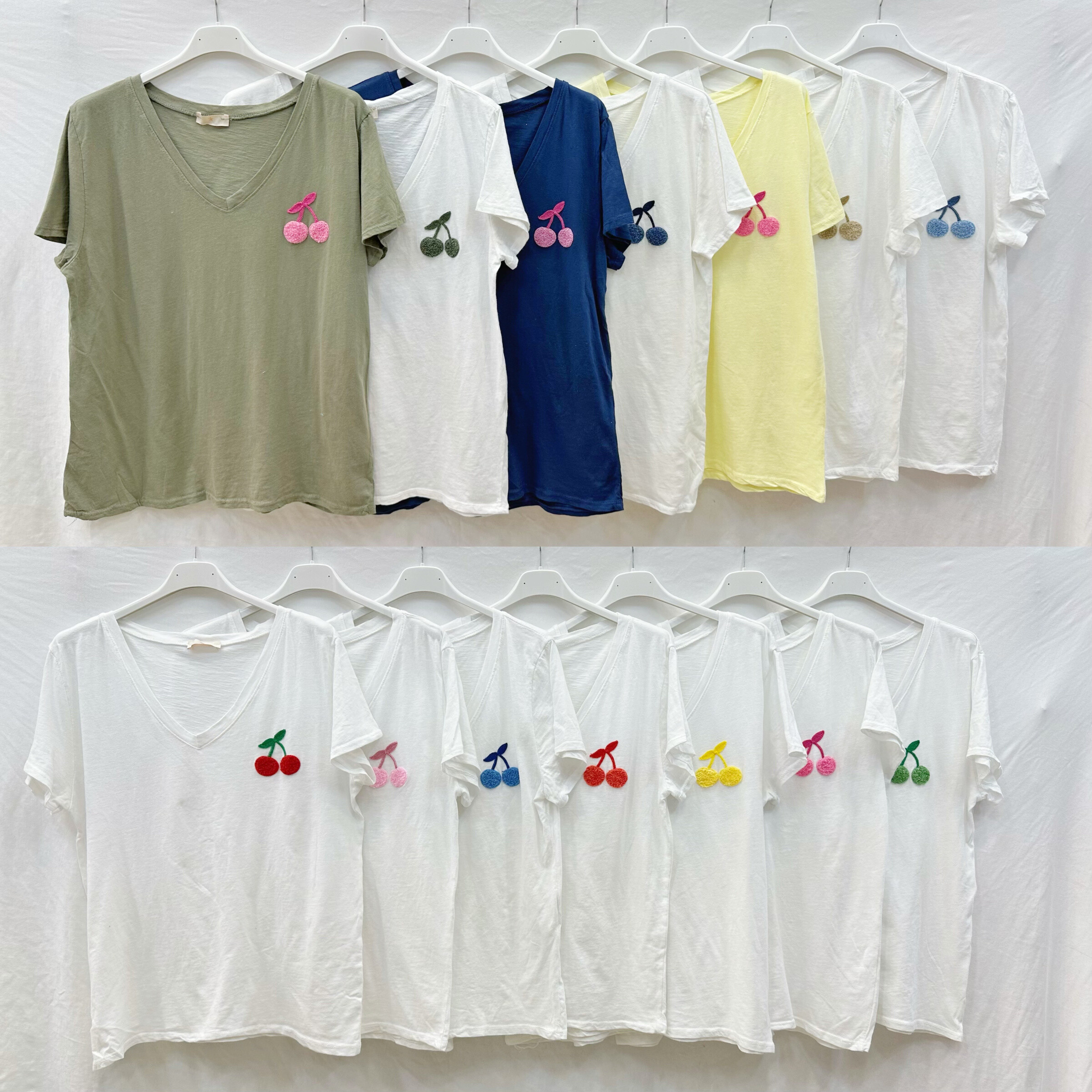 Grossiste Mylee - T-shirt Brodé À Cerises