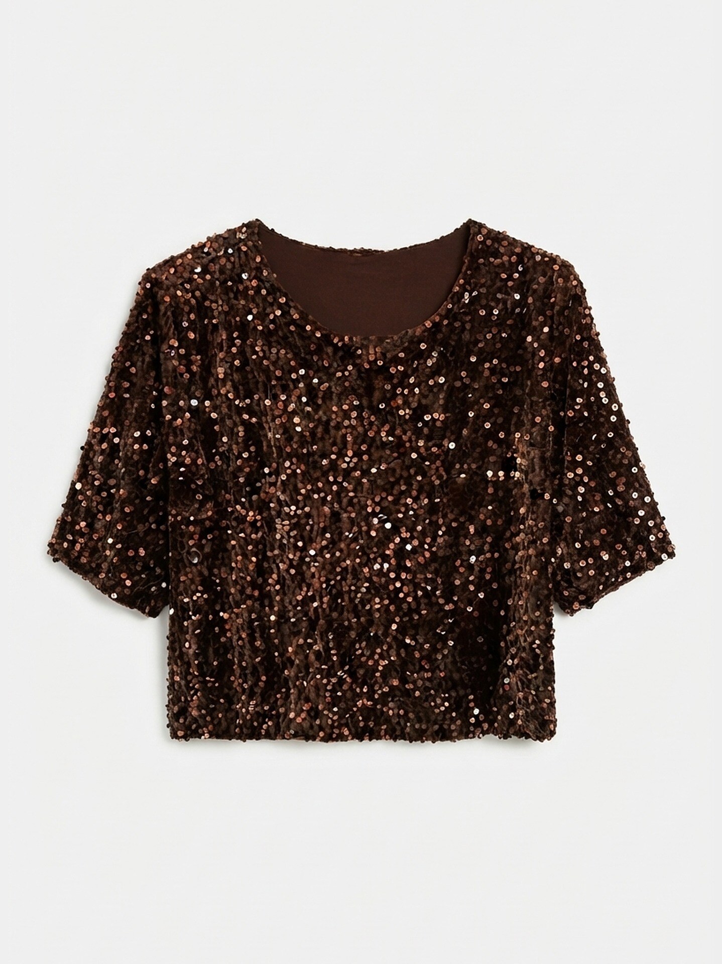 Wholesaler Mylee - Round Neck Sequin Top