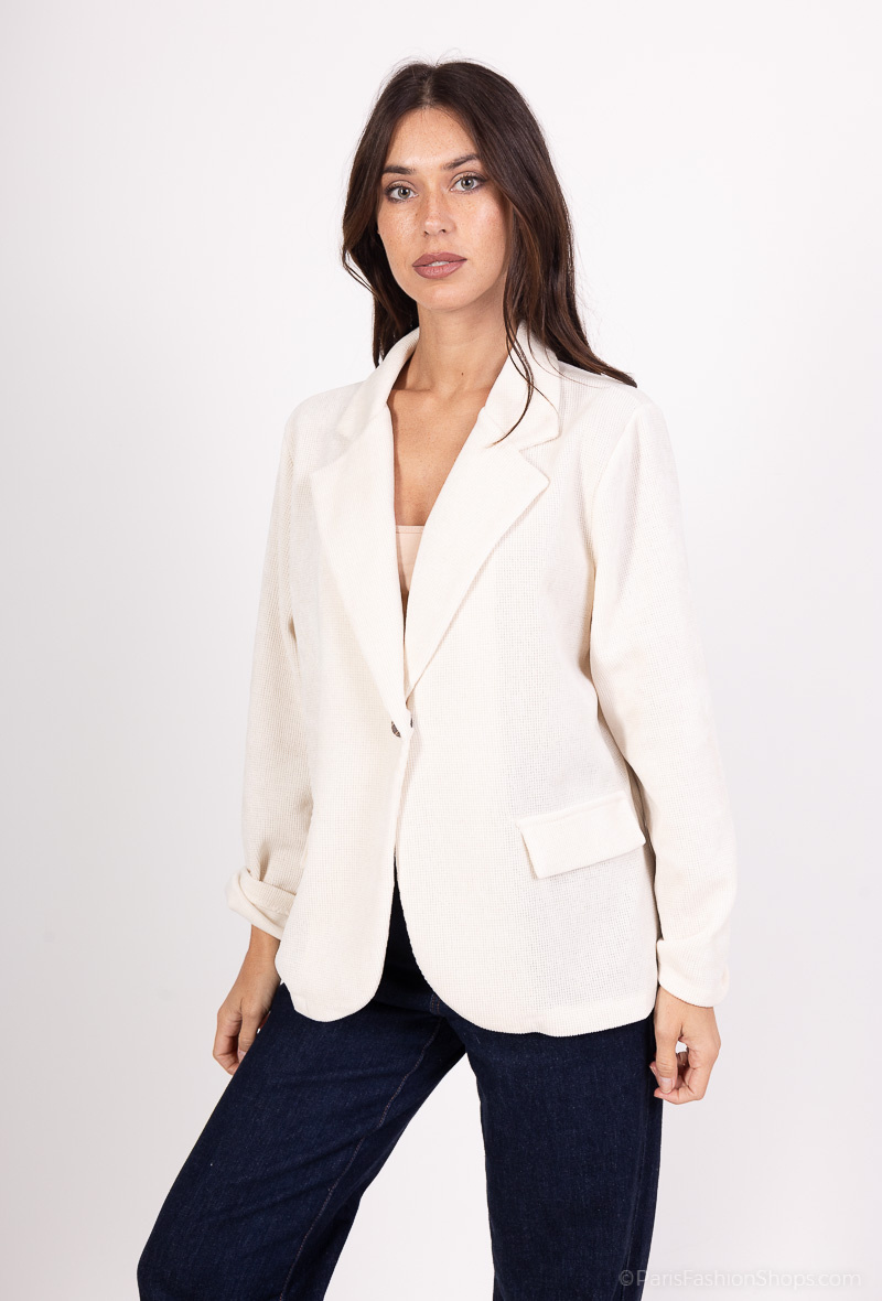 Mayorista Mylee - Chaqueta estilo blazer de terciopelo R&R