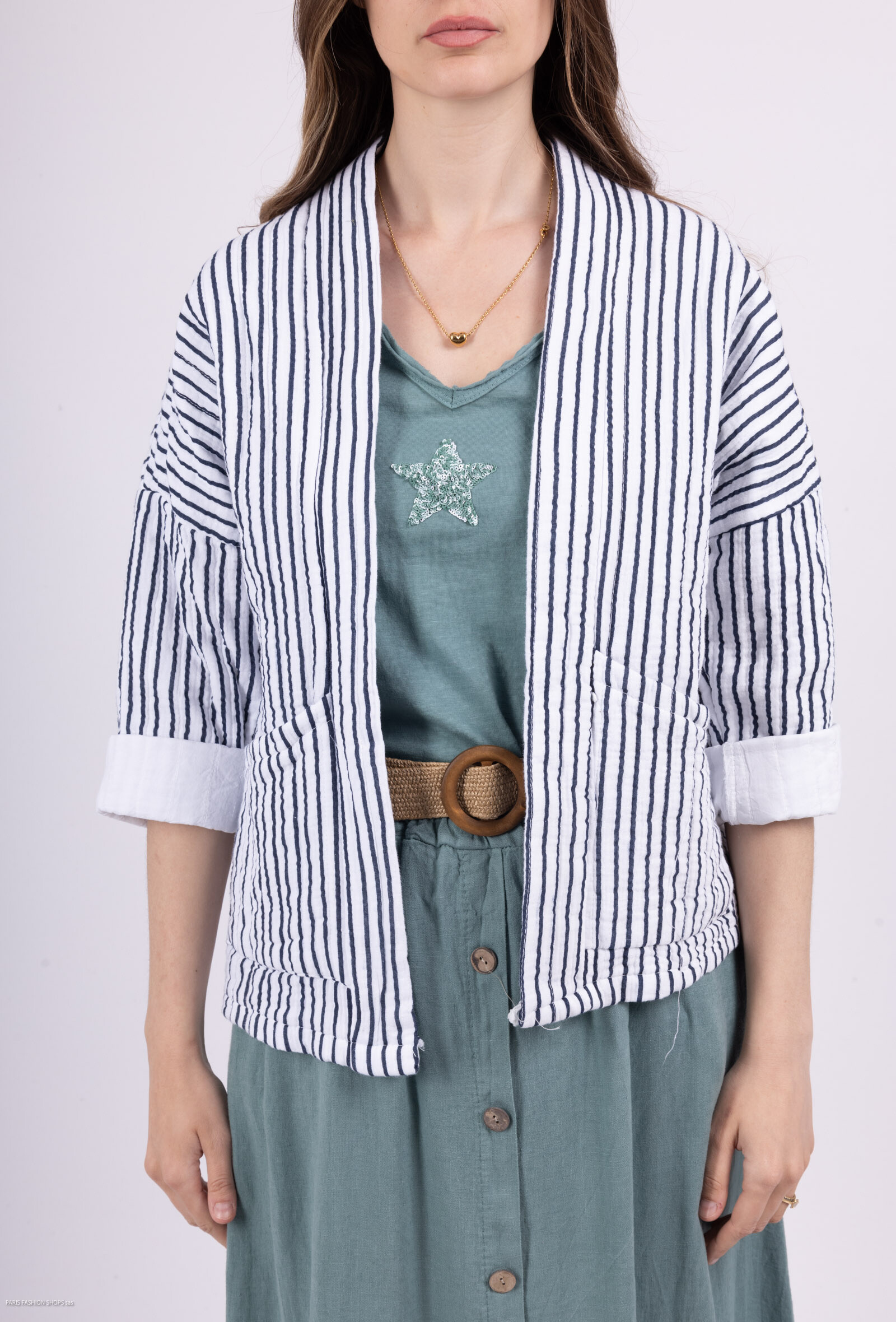 Wholesaler Mylee - .Stestred in striped cotton gauze