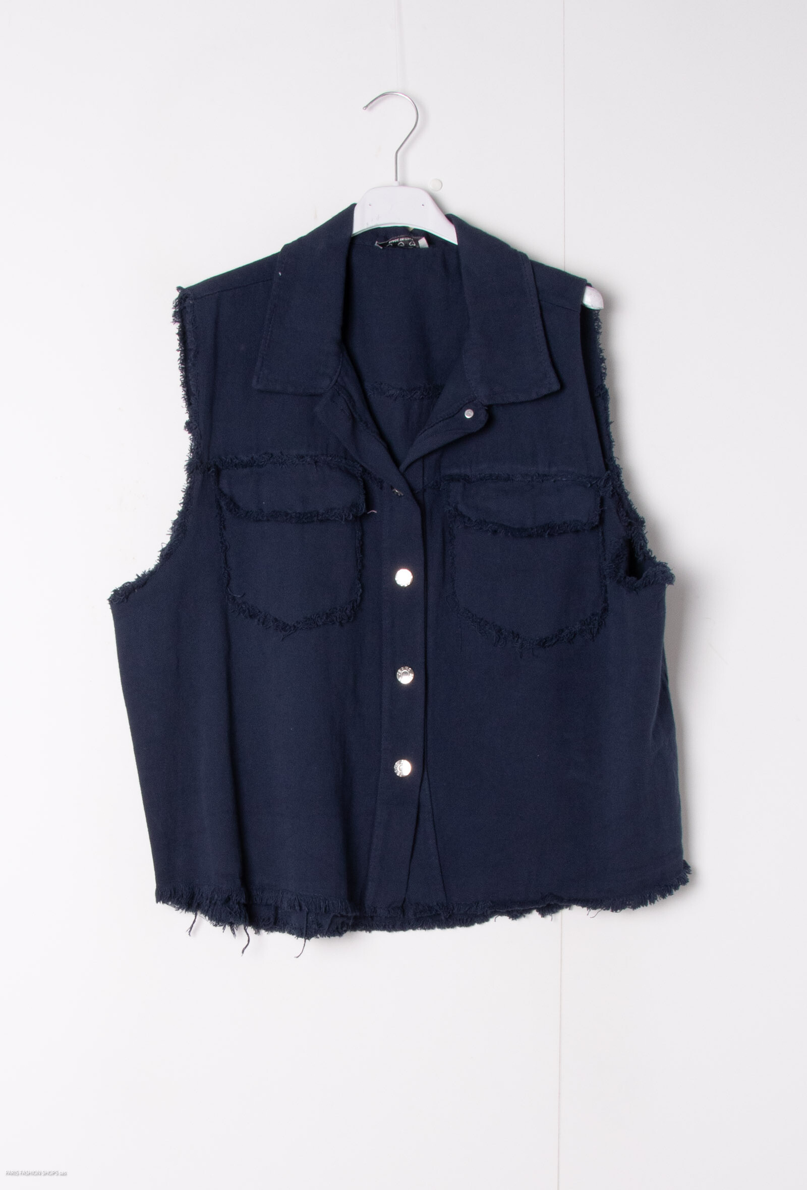 Wholesaler Mylee - Denim vest torn
