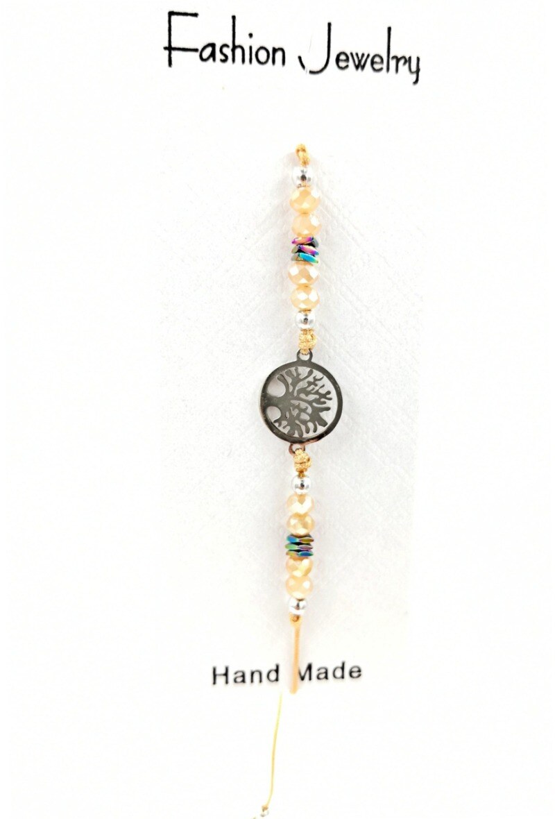Grossiste MYLENE ET FELIX - Bracelet arbre de vie femme bracelet pierre noir bracelet corde