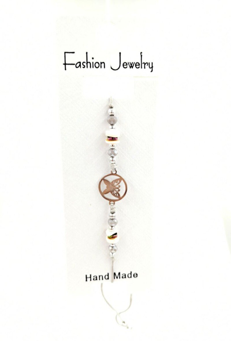 Grossiste MYLENE ET FELIX - Bracelet papillon femme Bracelet corde pierre acier
