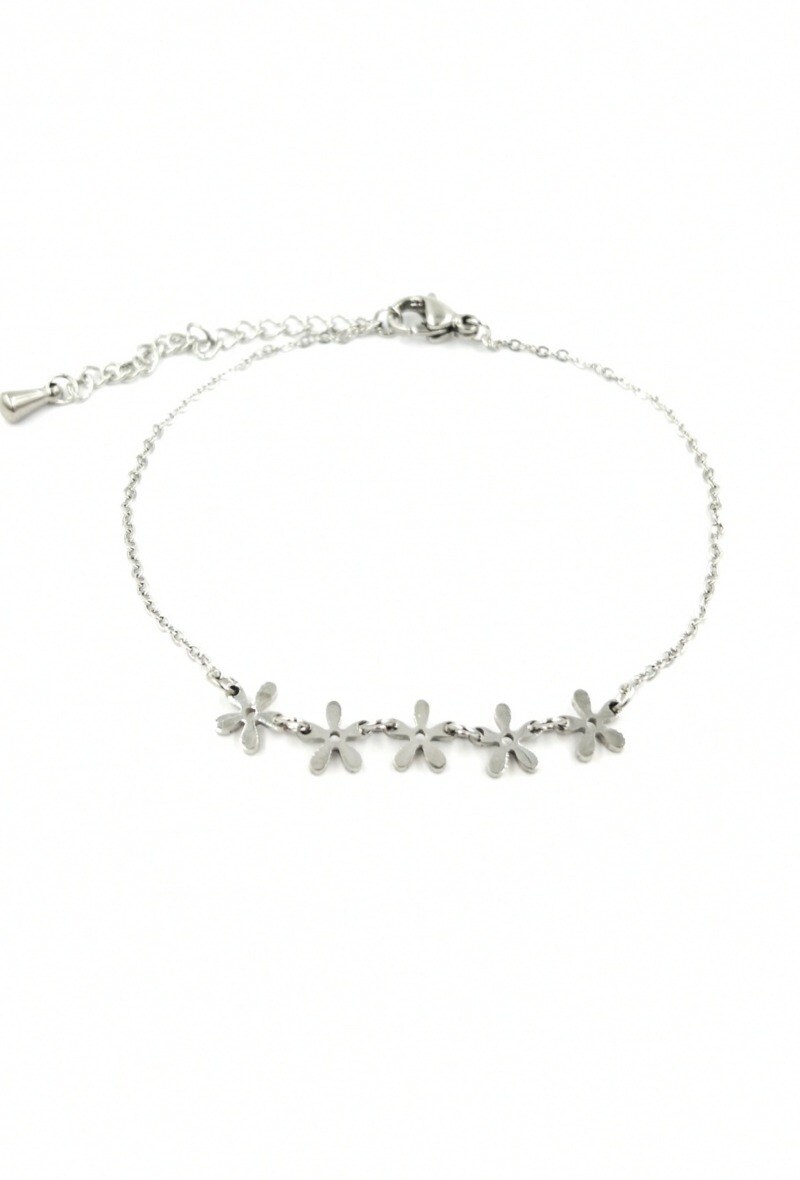 Grossiste MYLENE ET FELIX - Bracelet femme fleur en acier inoxydable
