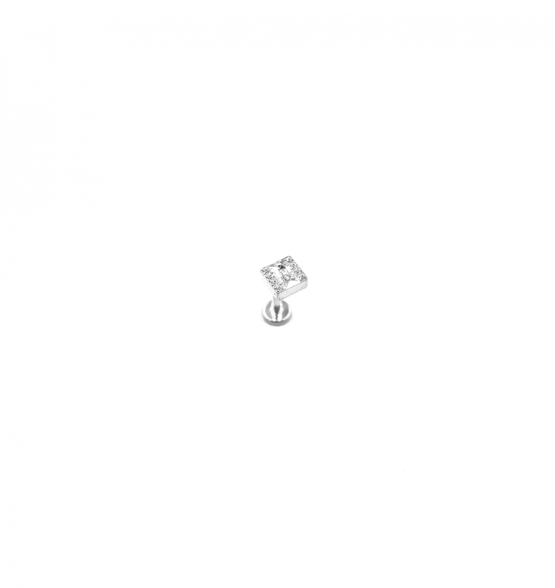 Wholesaler MYLENE ET FELIX - Square titanium piercing with Zircon