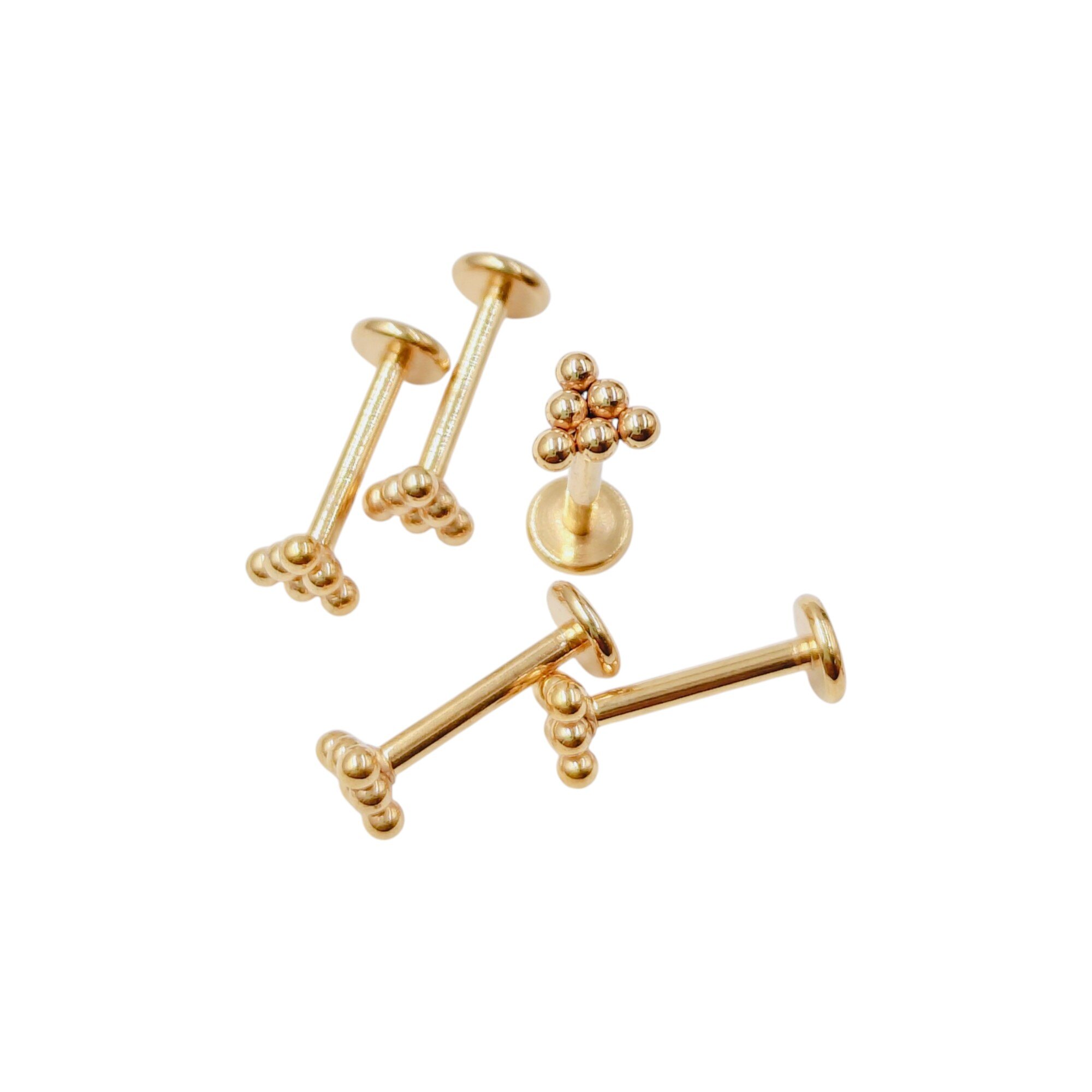 Großhändler MYLENE ET FELIX - Stahlpiercing mit 6 Kugeln (Set von 5)