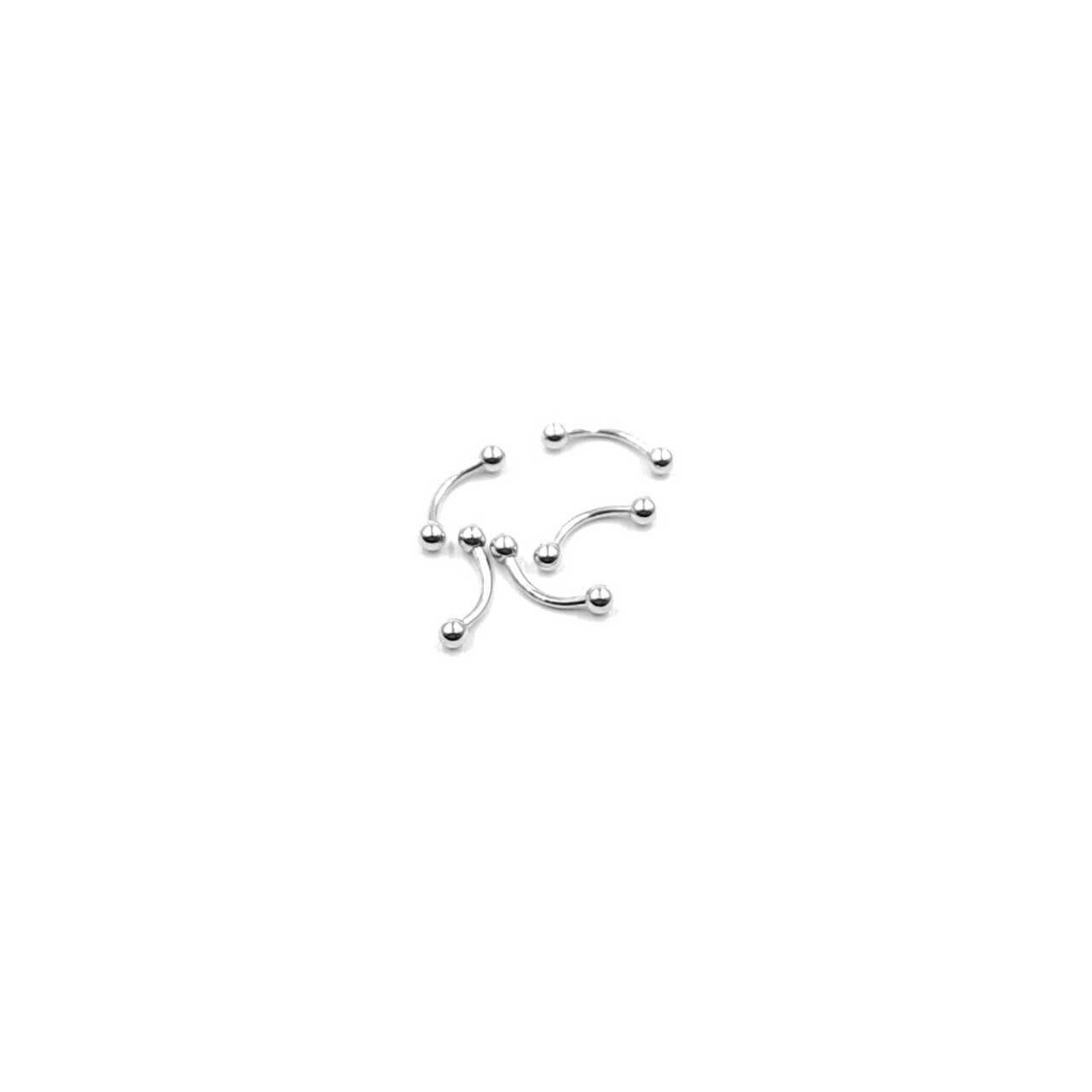 Wholesaler MYLENE ET FELIX - Banana titanium piercing 1.2 x 8 x 3mm