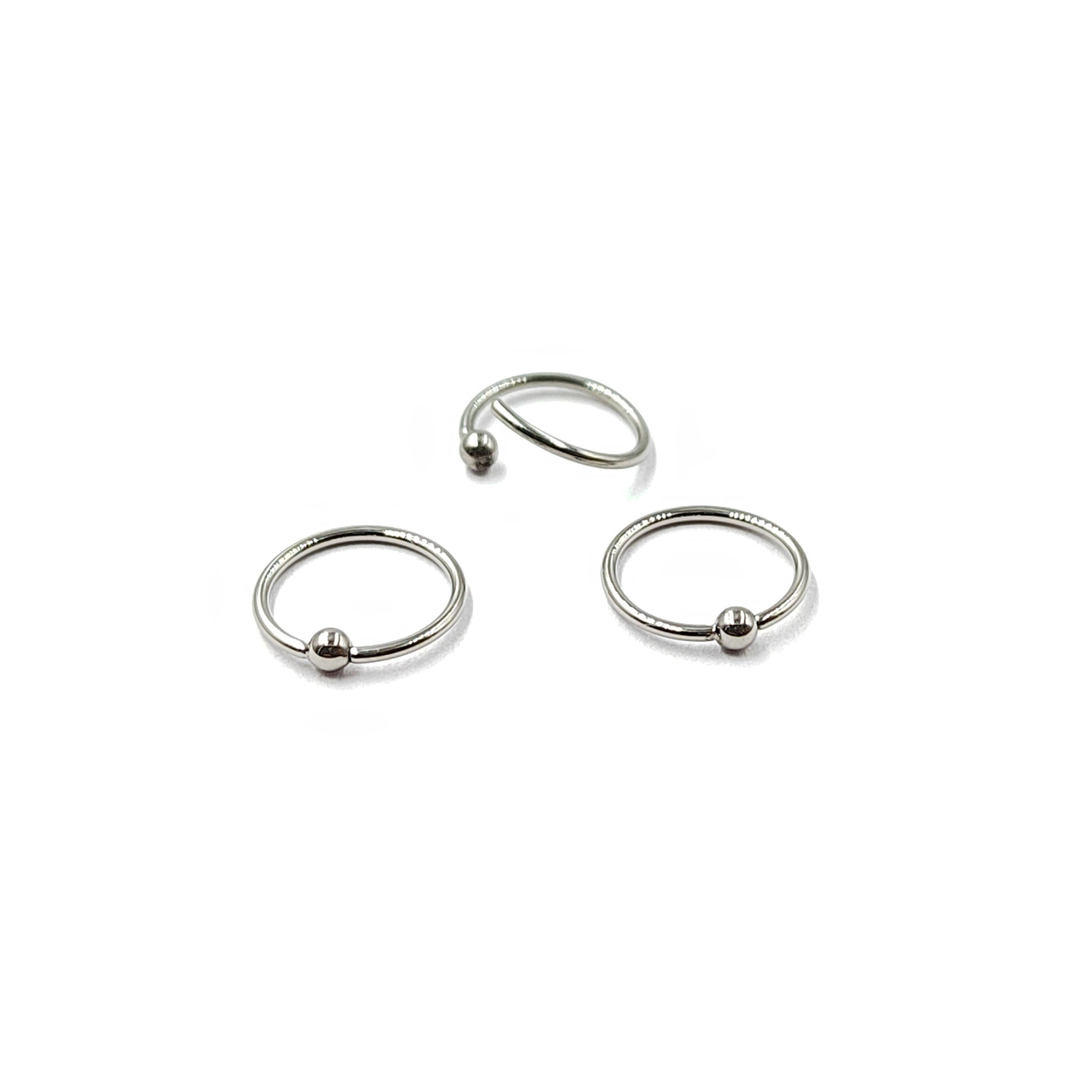 Wholesaler MYLENE ET FELIX - Titanium piercing with ball 0.8 x 8mm