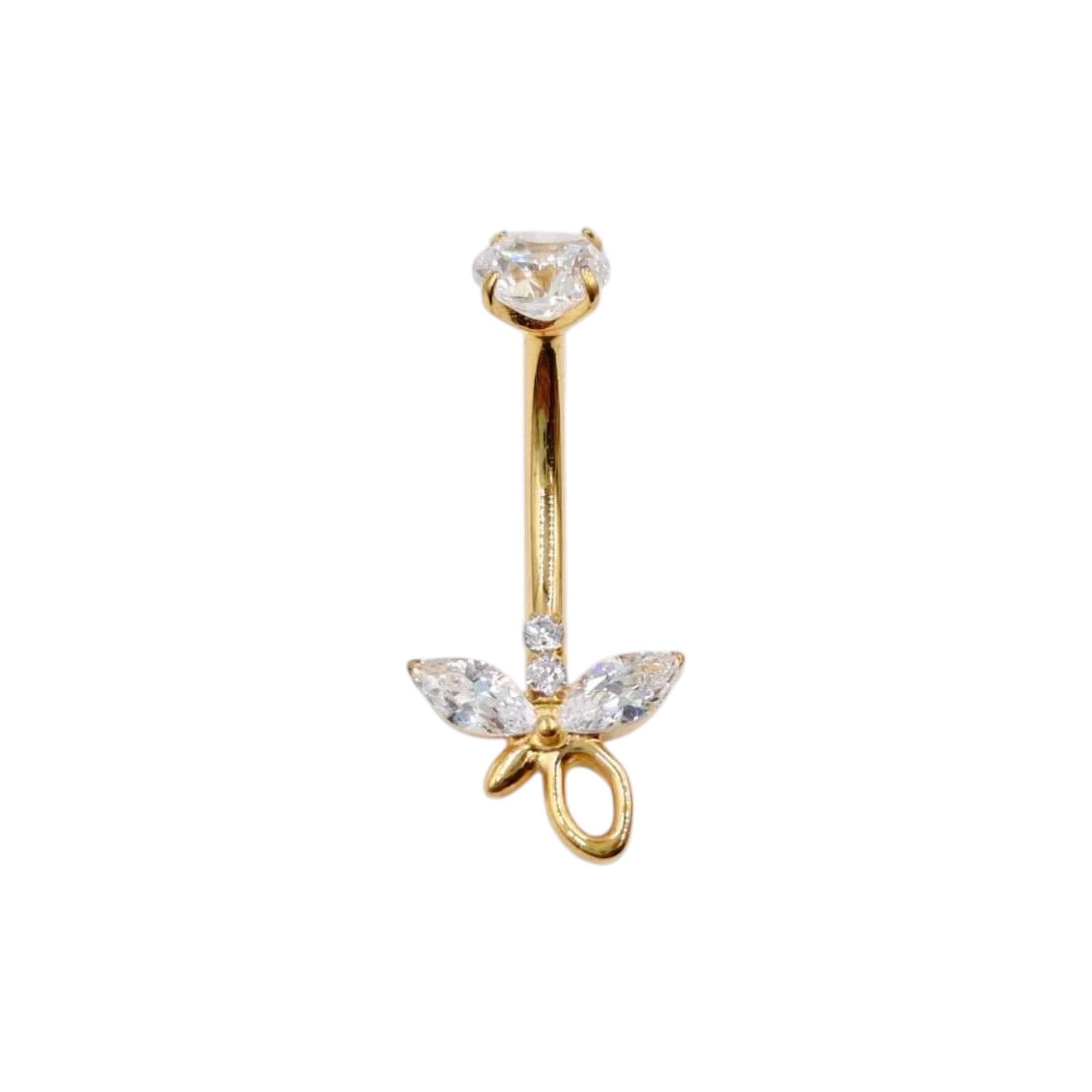 Mayorista MYLENE ET FELIX - Piercing de ombligo de flor de titanio Mayorista MYLENE ET FELIX - Piercing de ombligo de flor de titanio