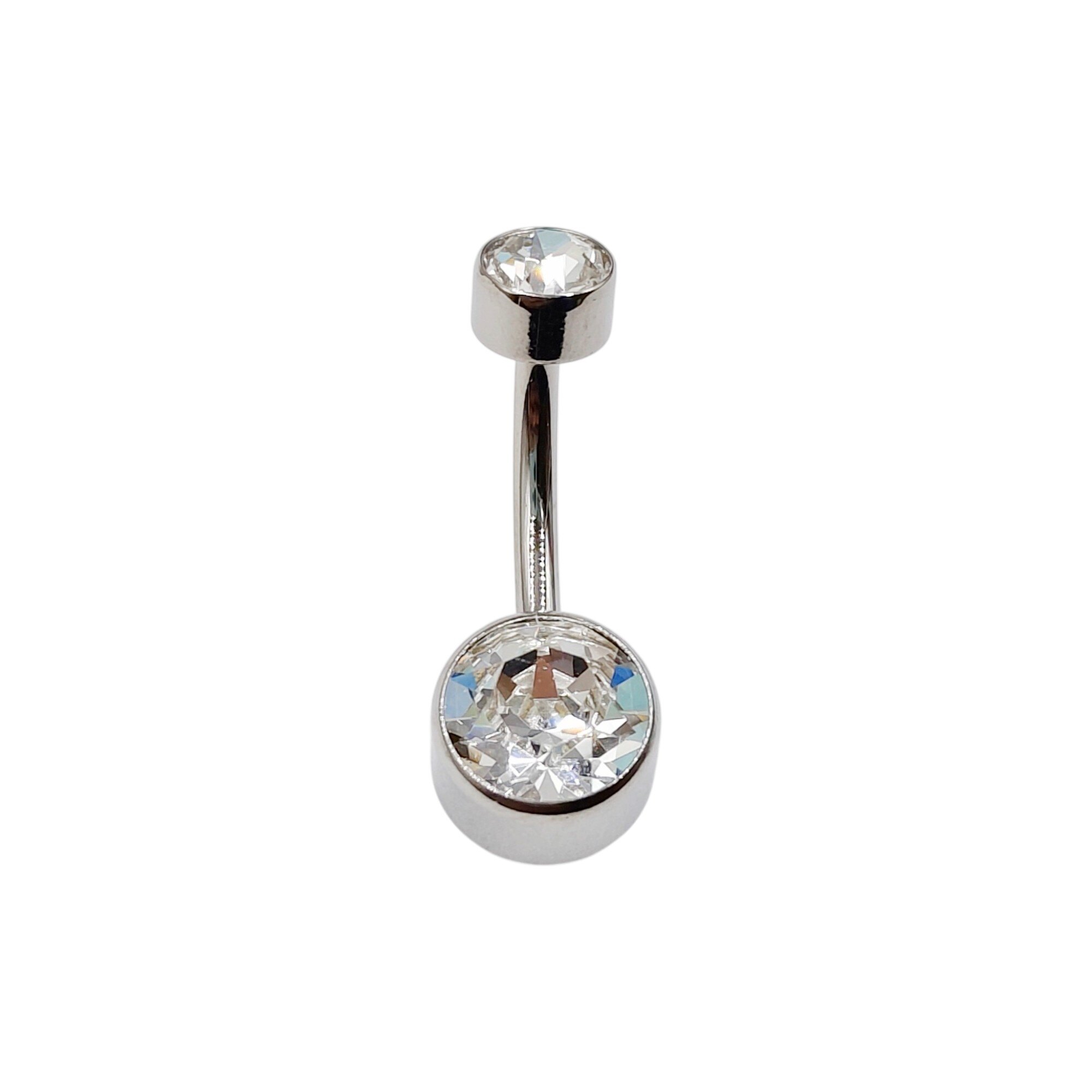 Grossista MYLENE ET FELIX - Ombelico in titanio con zircone (1.6 x 10 x 8mm)