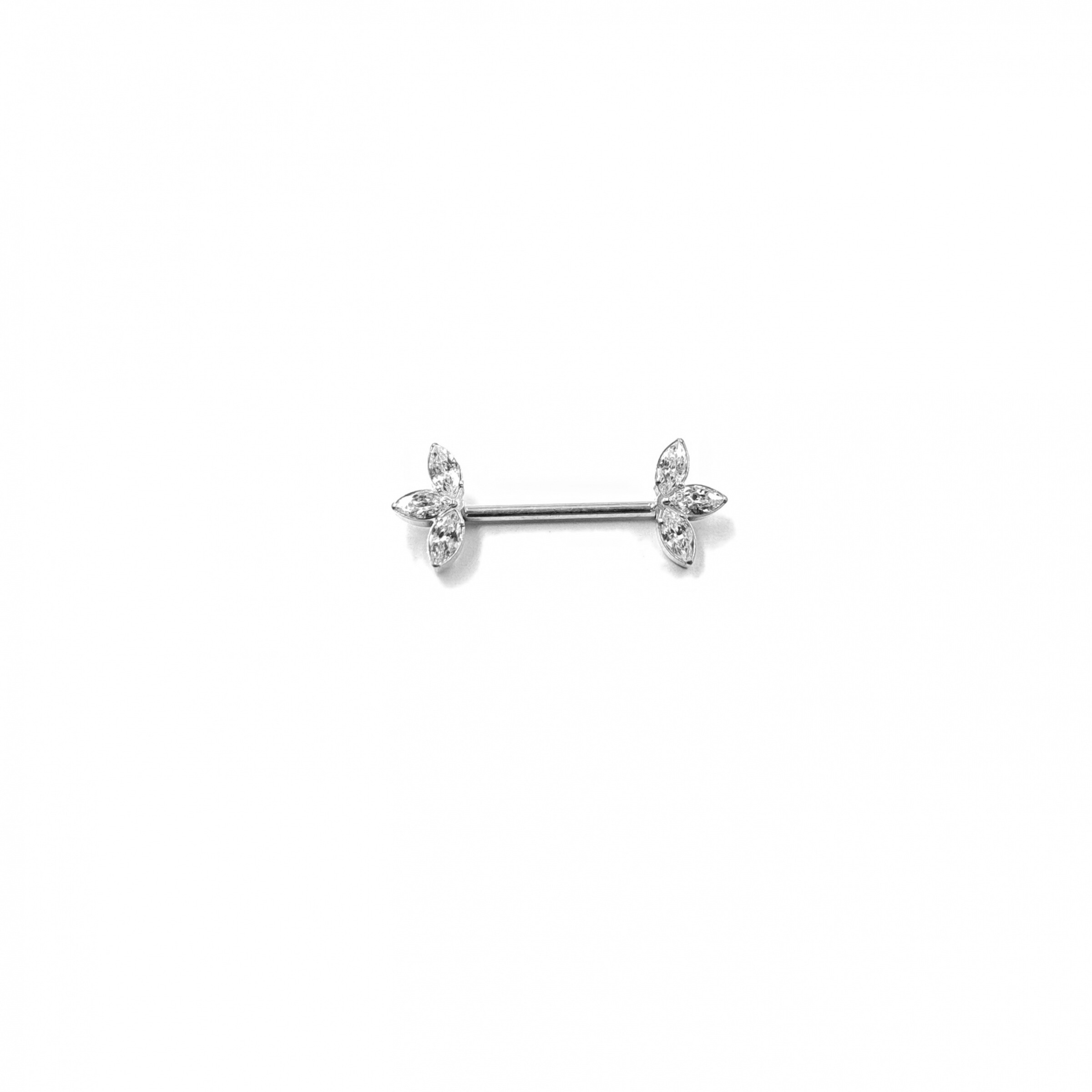 Wholesaler MYLENE ET FELIX - 3 petals titanium titanium piercing