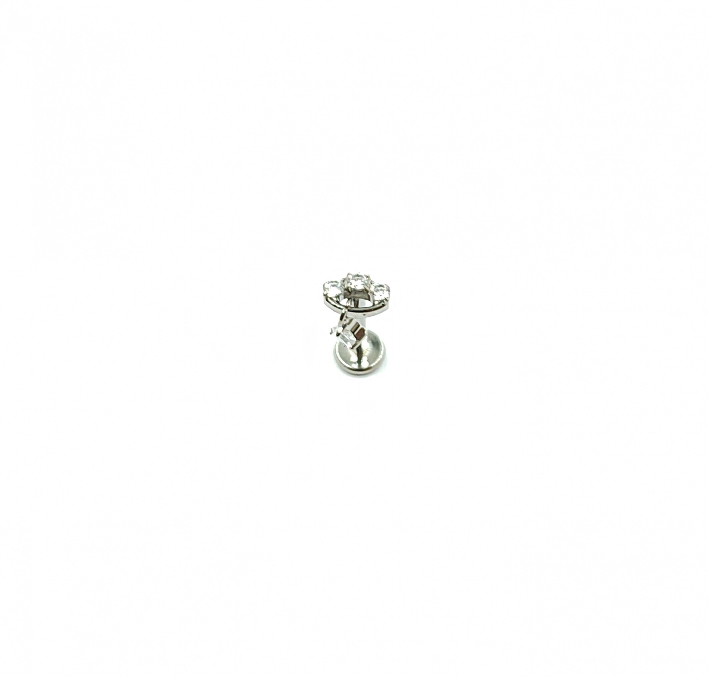 Wholesaler MYLENE ET FELIX - Flower titanium piercing with during