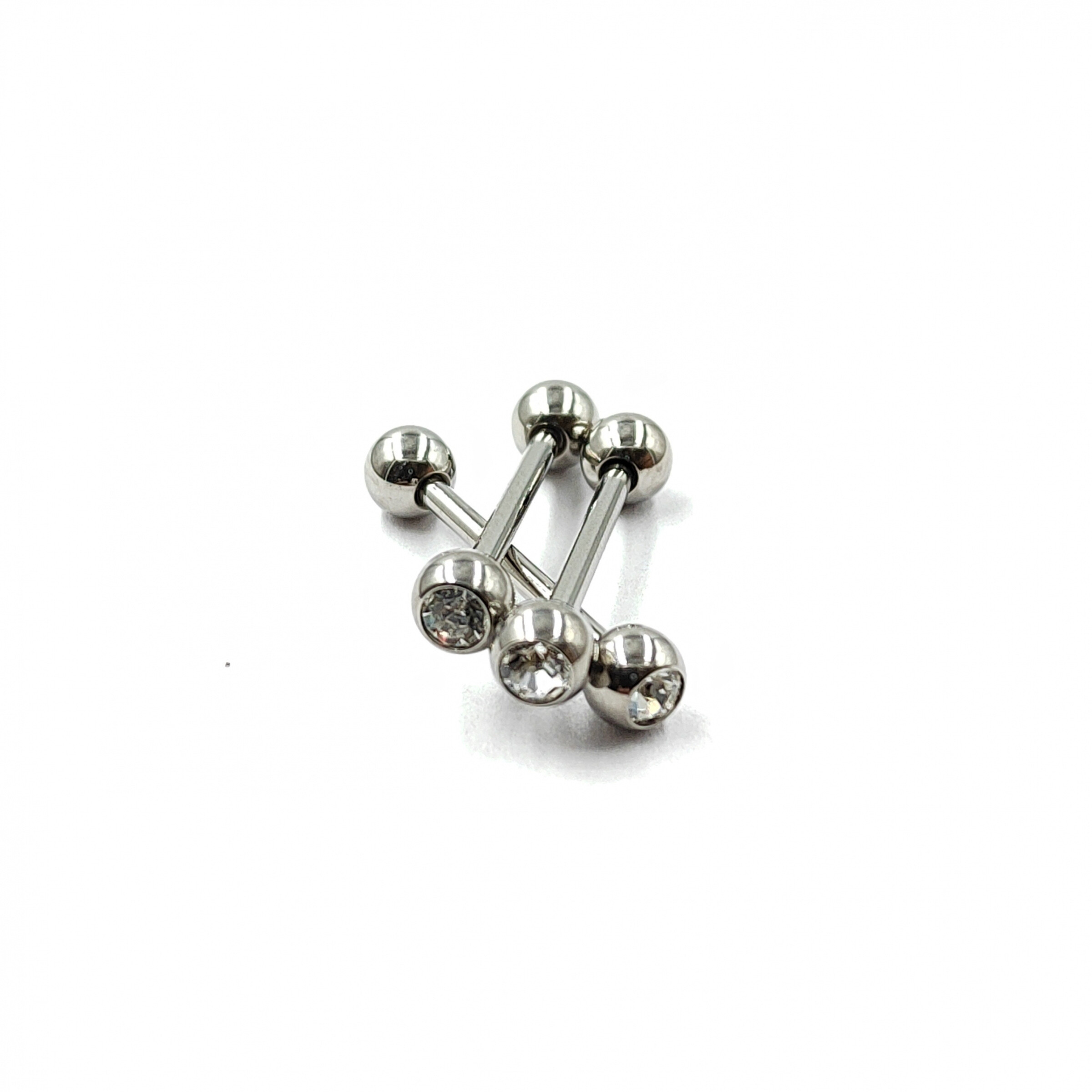 Wholesaler MYLENE ET FELIX - Titano tongue piercing with zircon ball