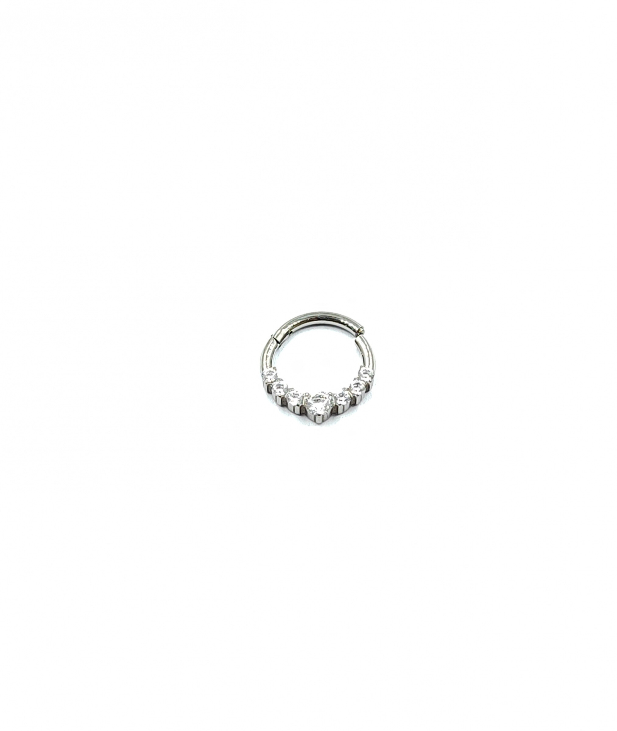 Wholesaler MYLENE ET FELIX - Titane piercing ring zirconium round
