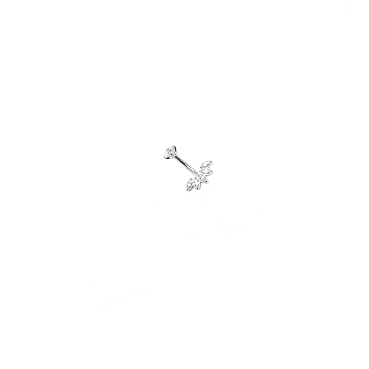 Wholesaler MYLENE ET FELIX - Navel titanium piercing 5 petals