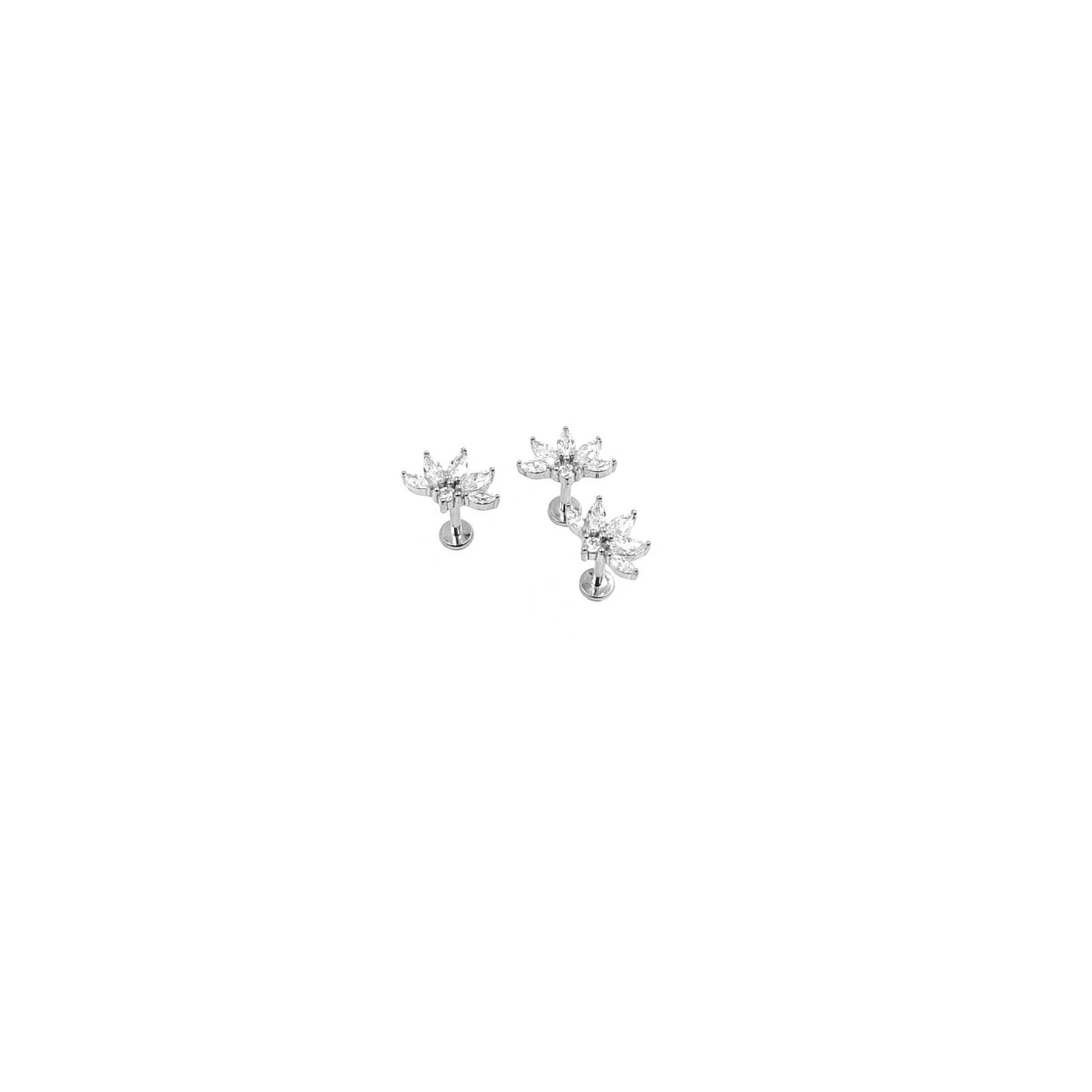 Grossista MYLENE ET FELIX - Piercing in acciaio Half Flower