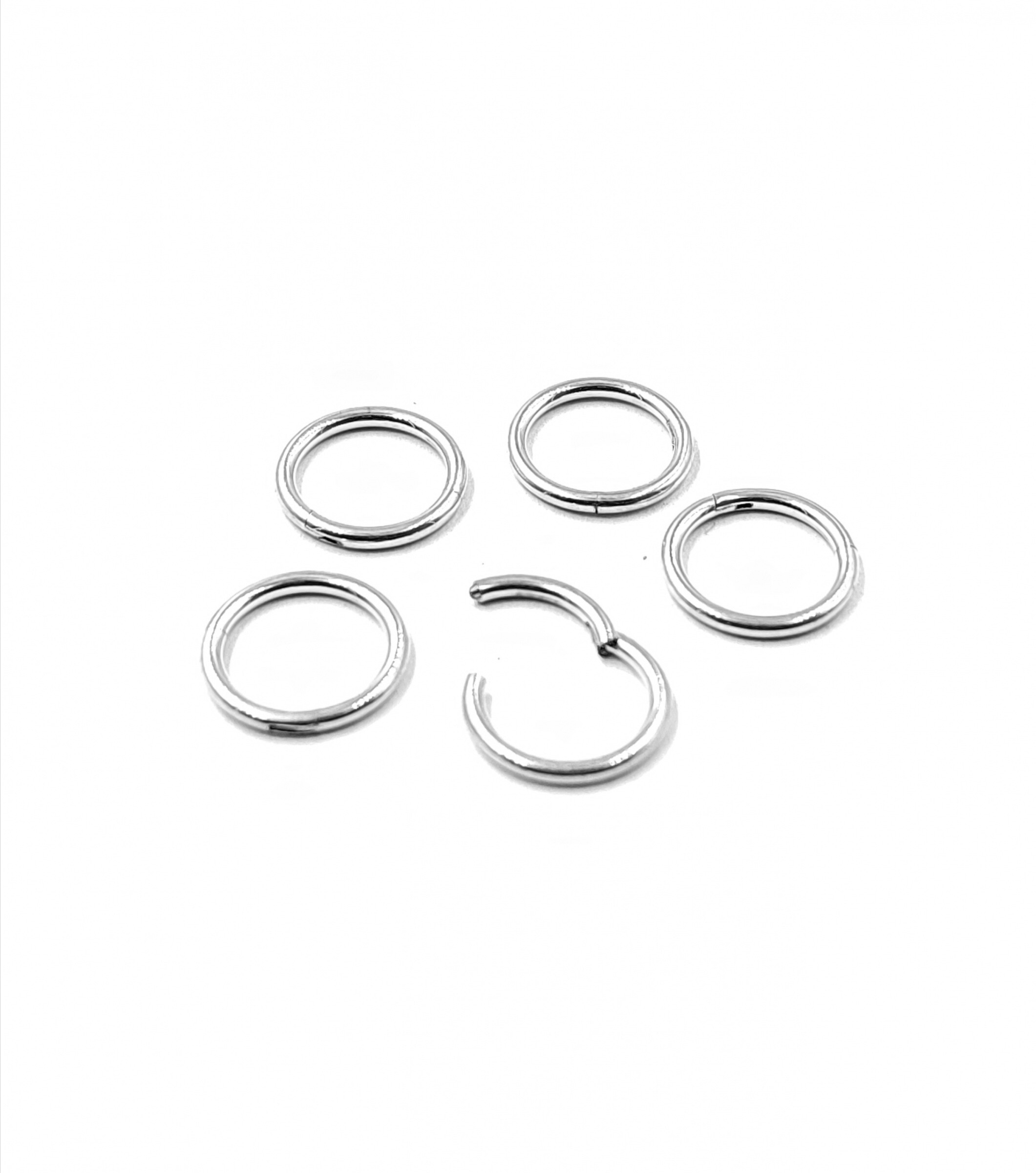 Wholesaler MYLENE ET FELIX - Titanium piercing Simple ring 1.2 x 8mm