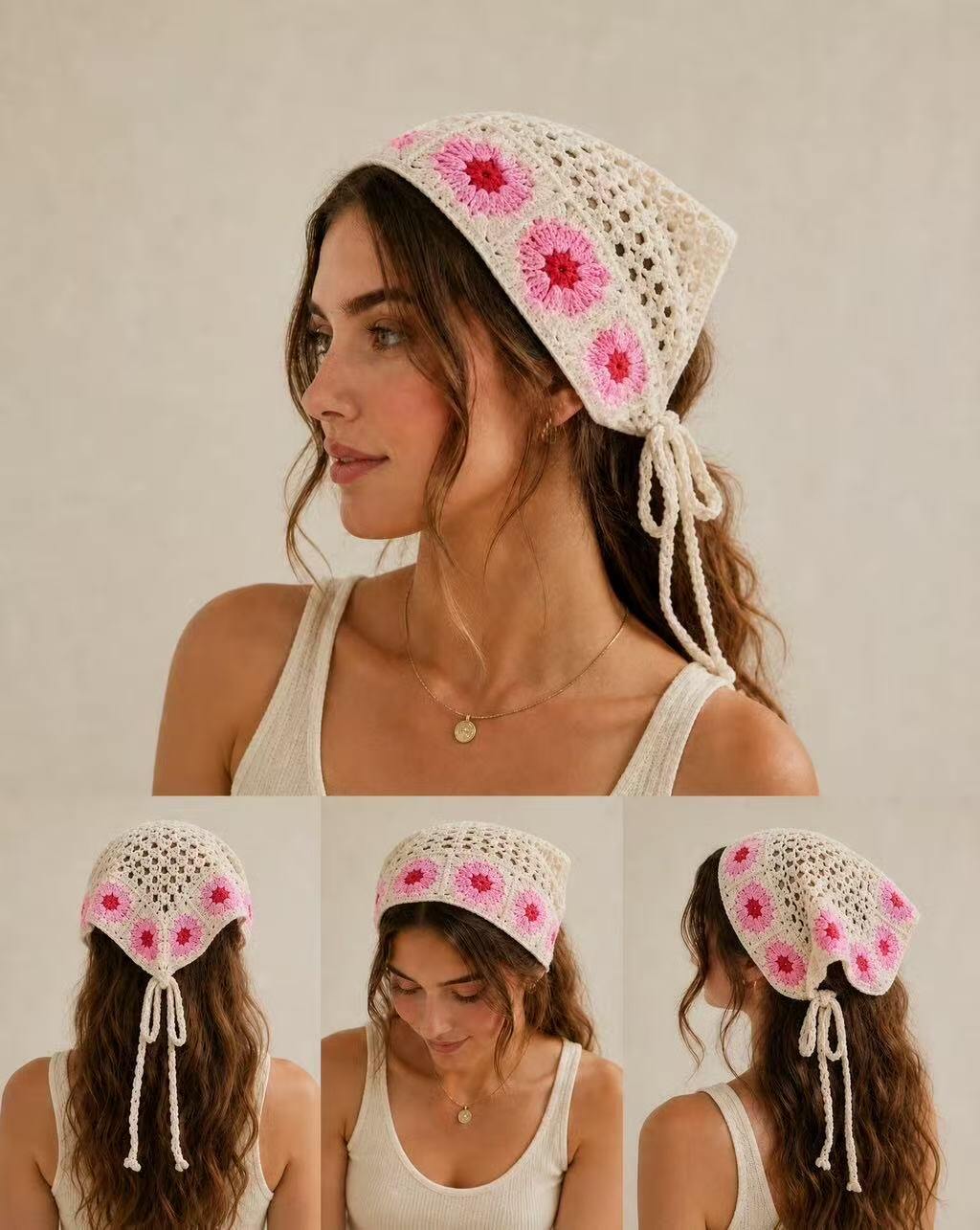 Grossiste Nacrélia - Foulard Cheveux Lina