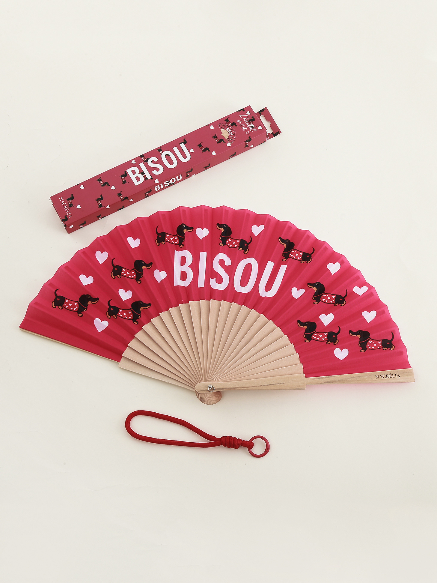 Grossiste Nacrélia - Eventail BISOU