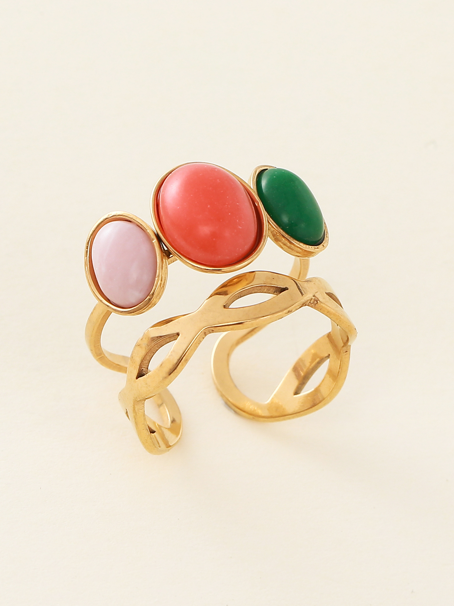 Grossiste Nacrélia - Bague Colorée Chloé
