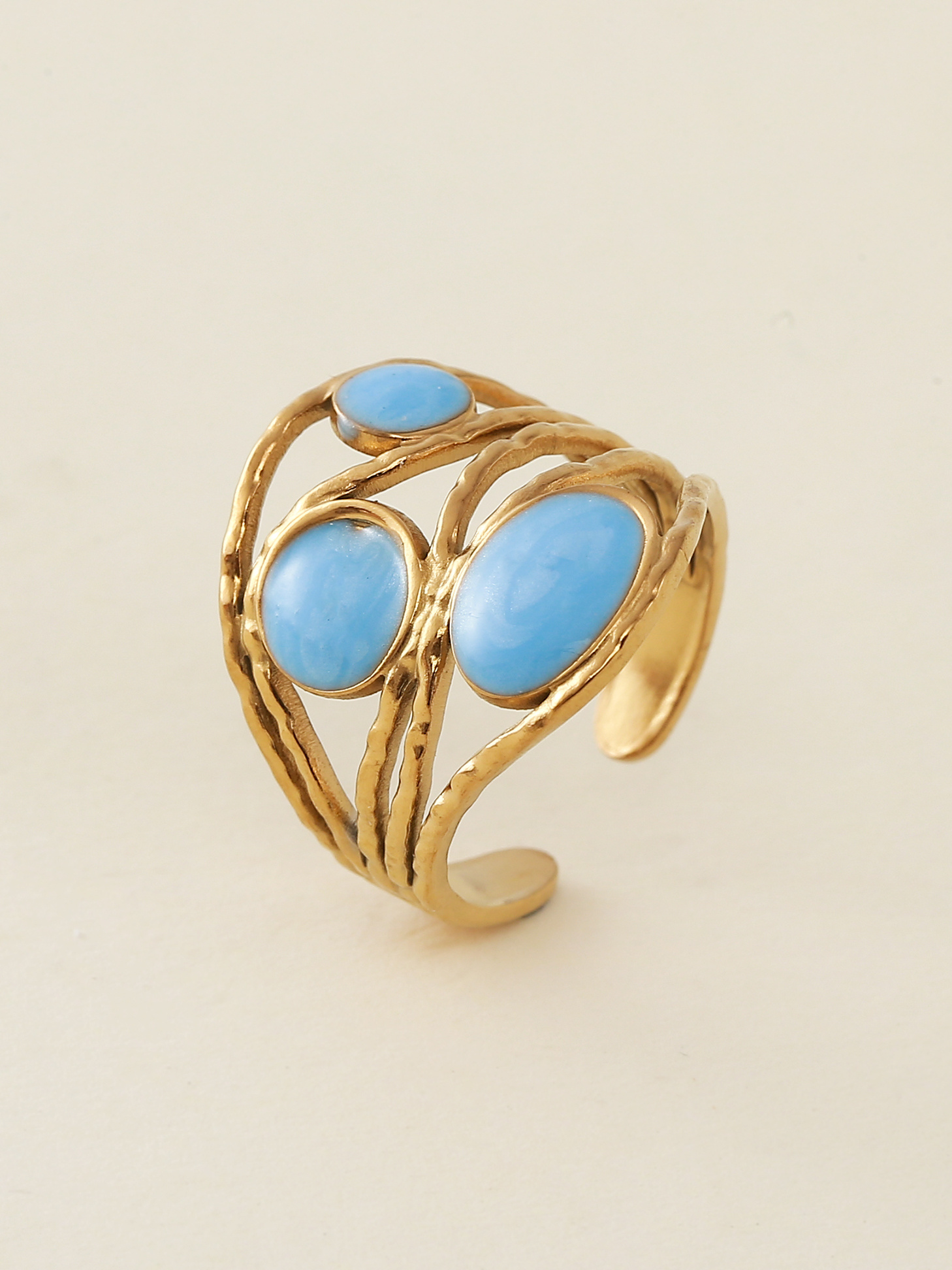 Grossiste Nacrélia - Bague Colorée Clara