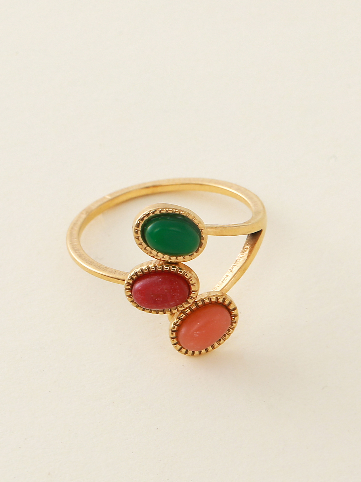 Grossiste Nacrélia - Bague Colorée Clara