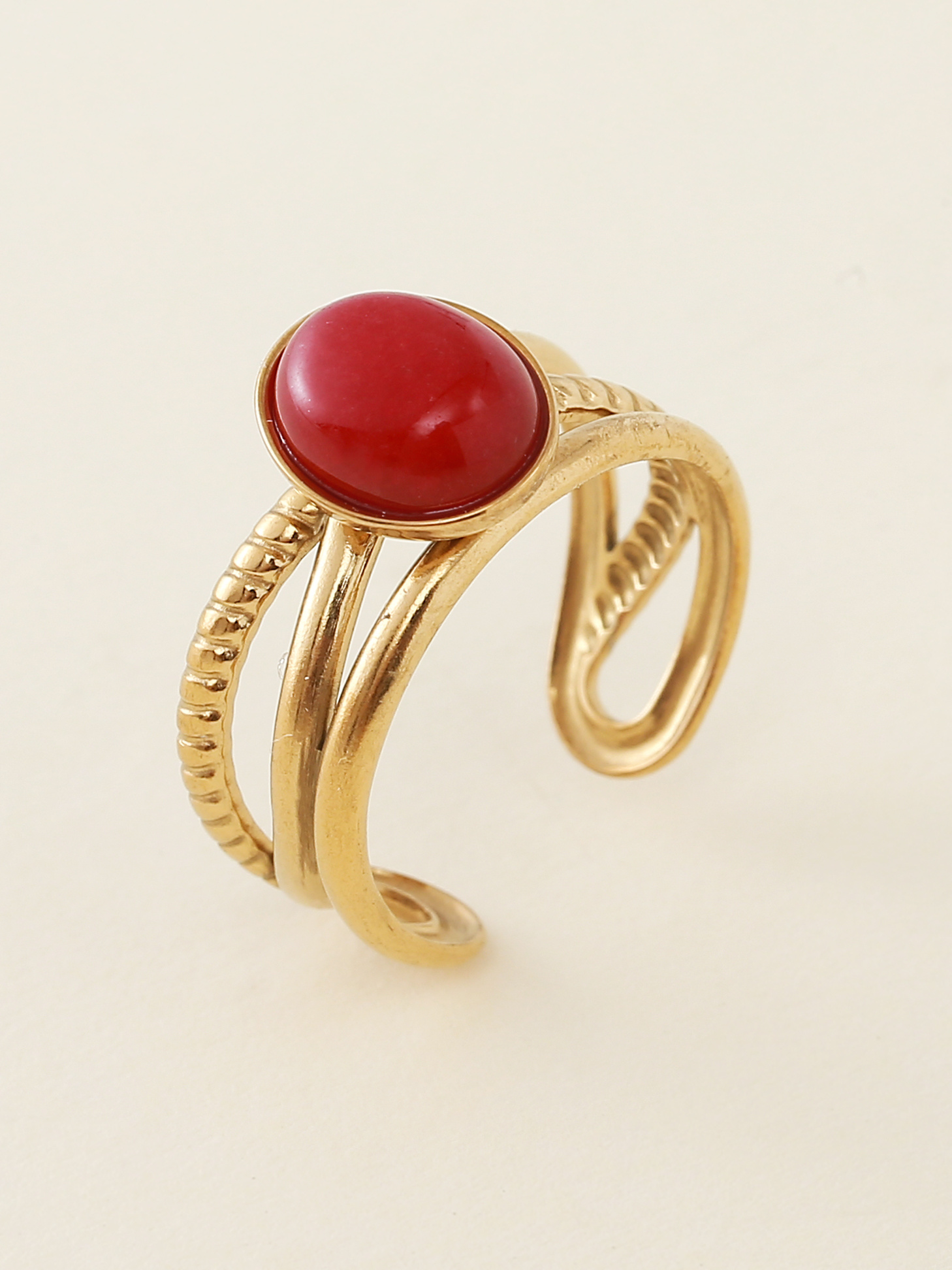 Grossista Nacrélia - Bague Colorée Lina