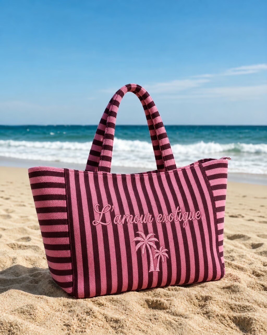 Grossiste Nacrélia - Sac de Plage Rayures L'AMOUR EXOTIQUE