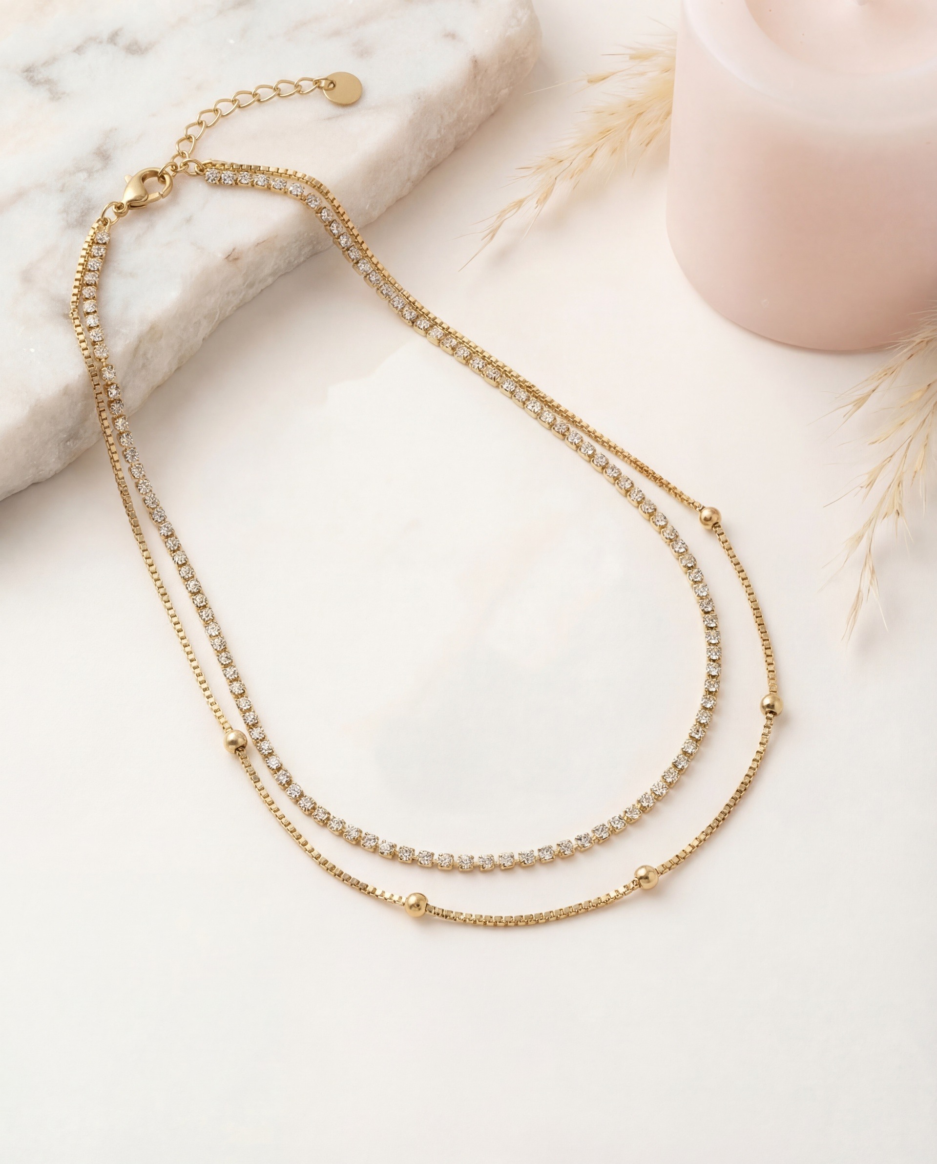 Grossiste Nacrélia - Collier Double Gabrielle