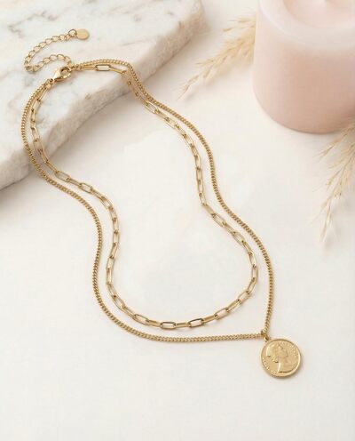 Wholesaler Nacrélia - Double Necklace Alice Wholesaler Nacrélia - Double Necklace Alice