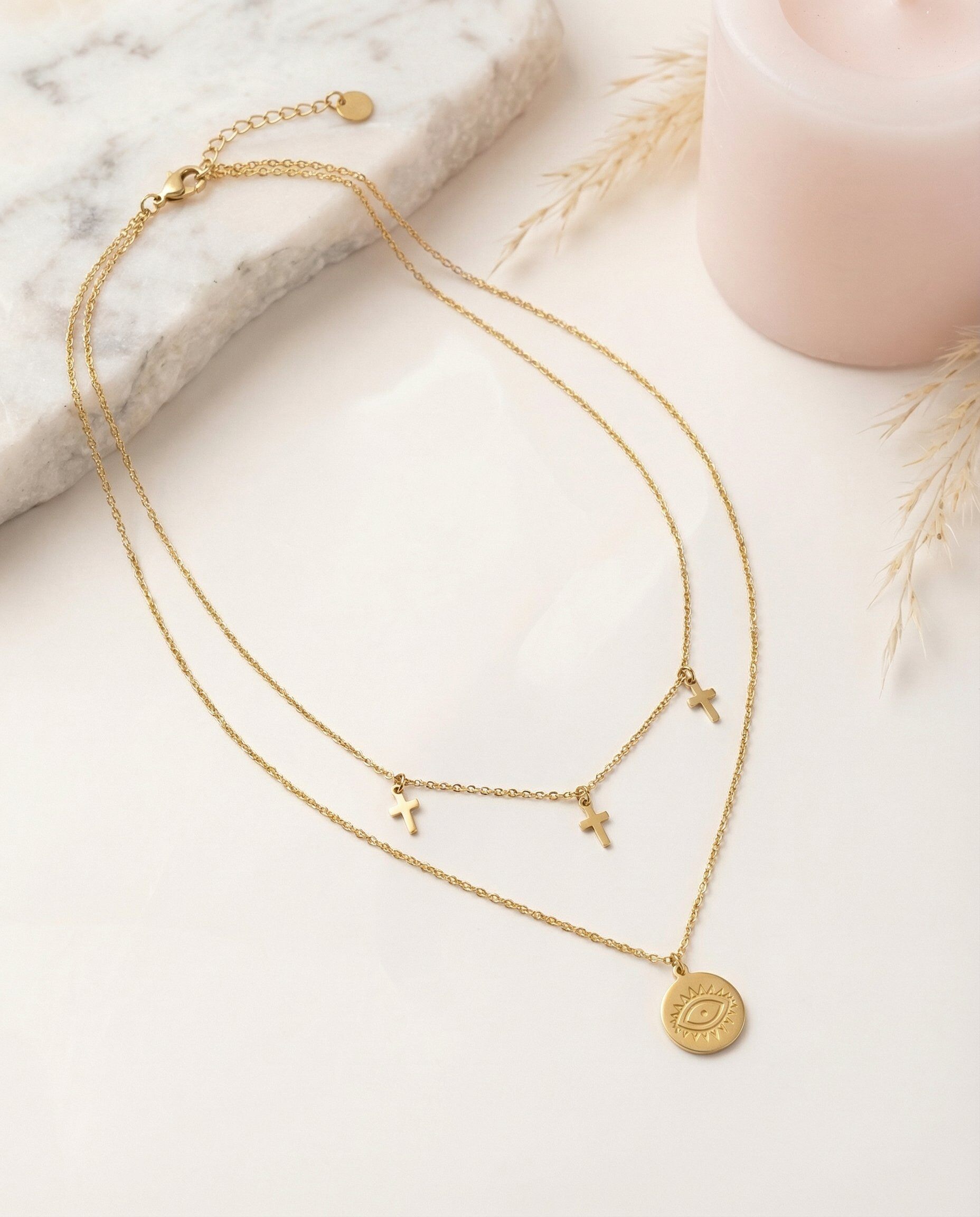 Grossiste Nacrélia - Collier Double Élodie