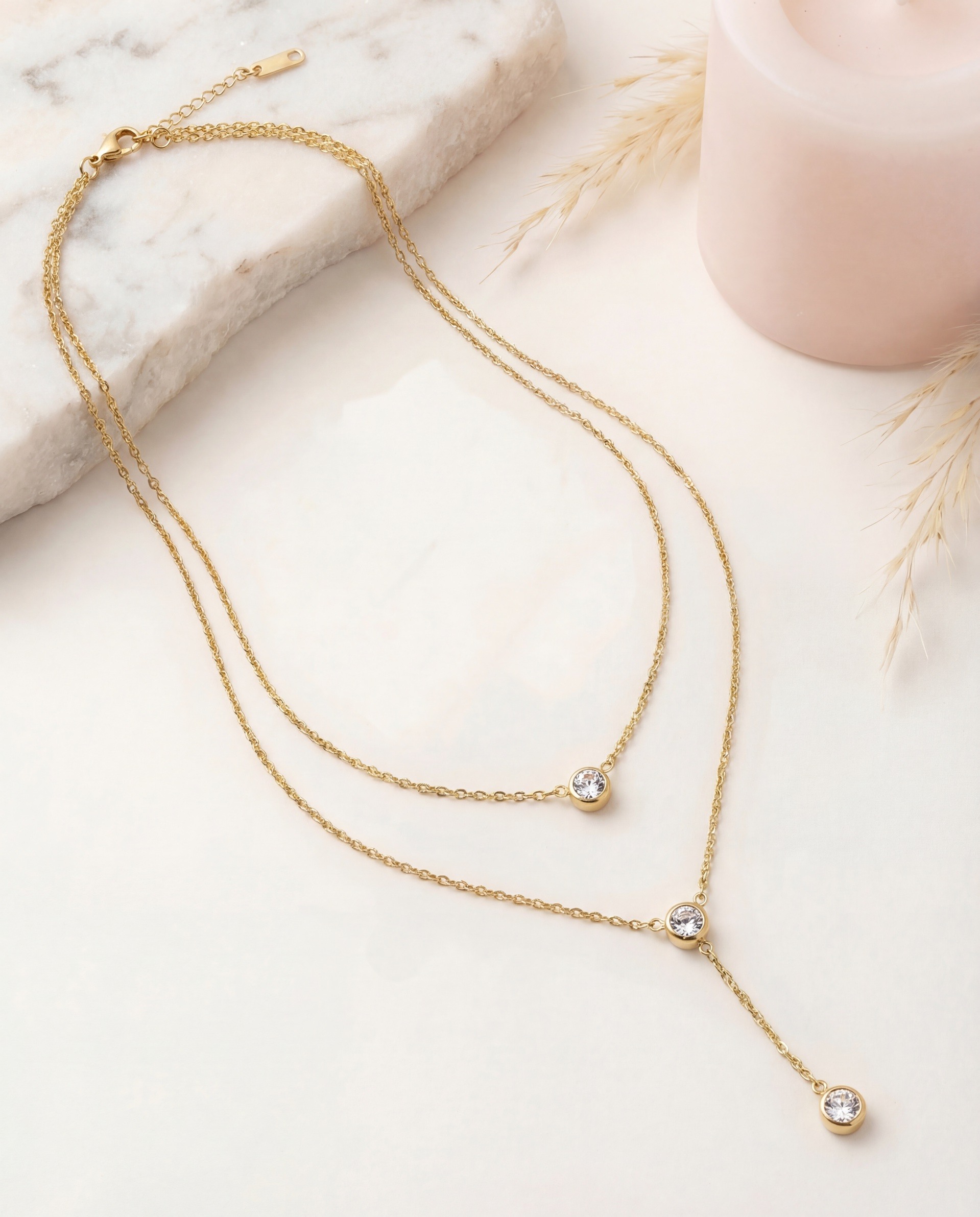 Grossiste Nacrélia - Collier Double Christelle