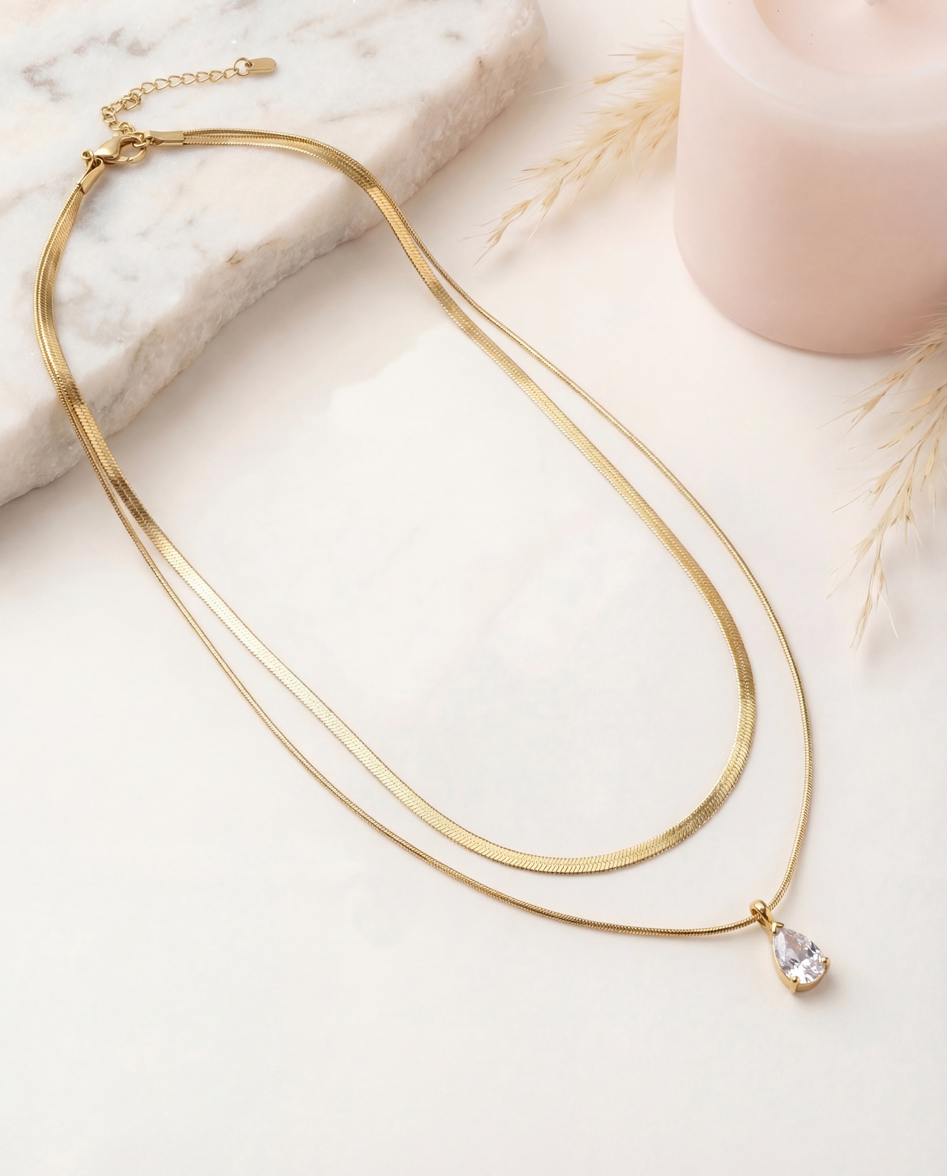 Grossiste Nacrélia - Collier Double Laurence