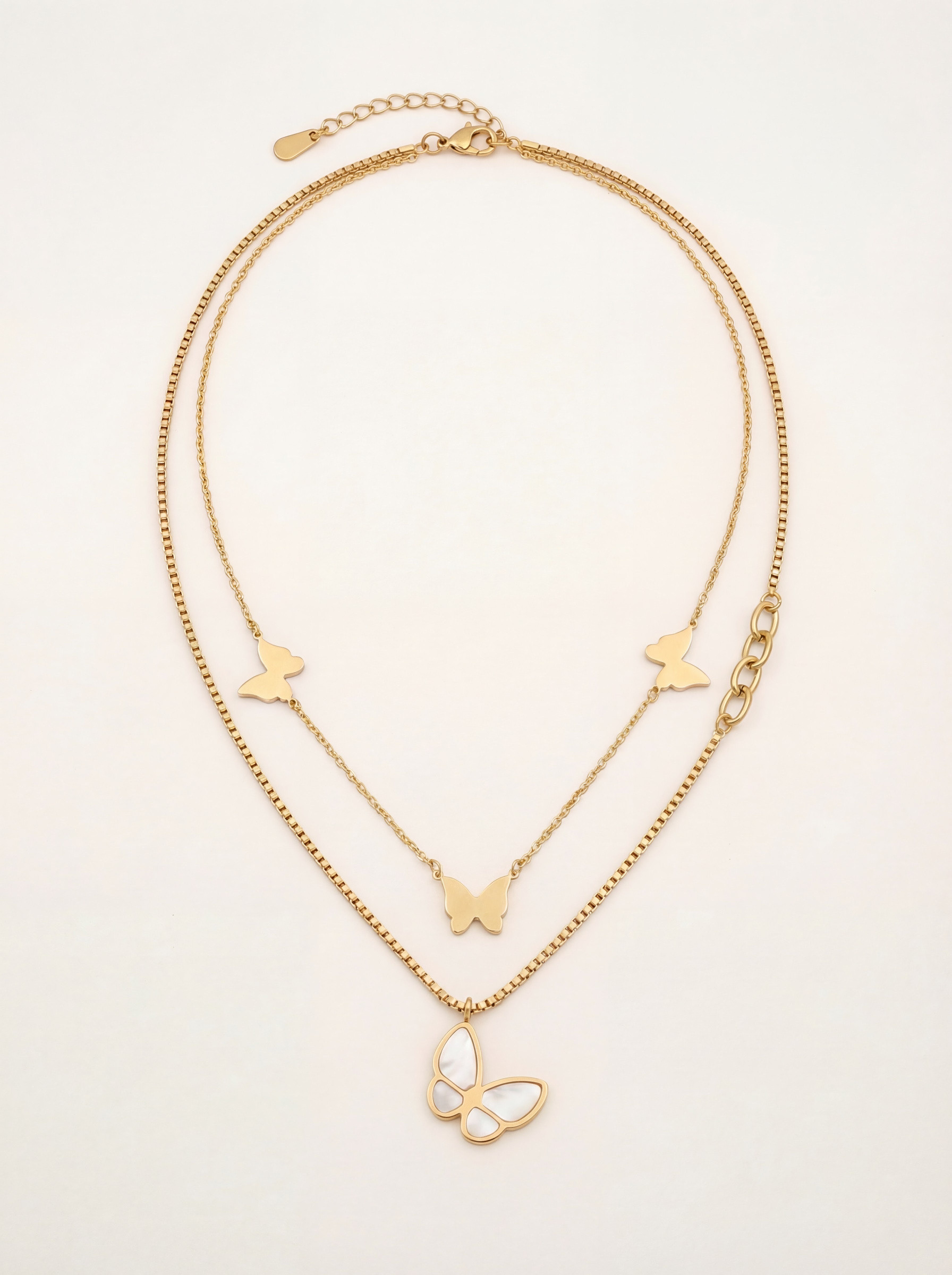 Grossiste Nacrélia - Collier Double Emmanuelle