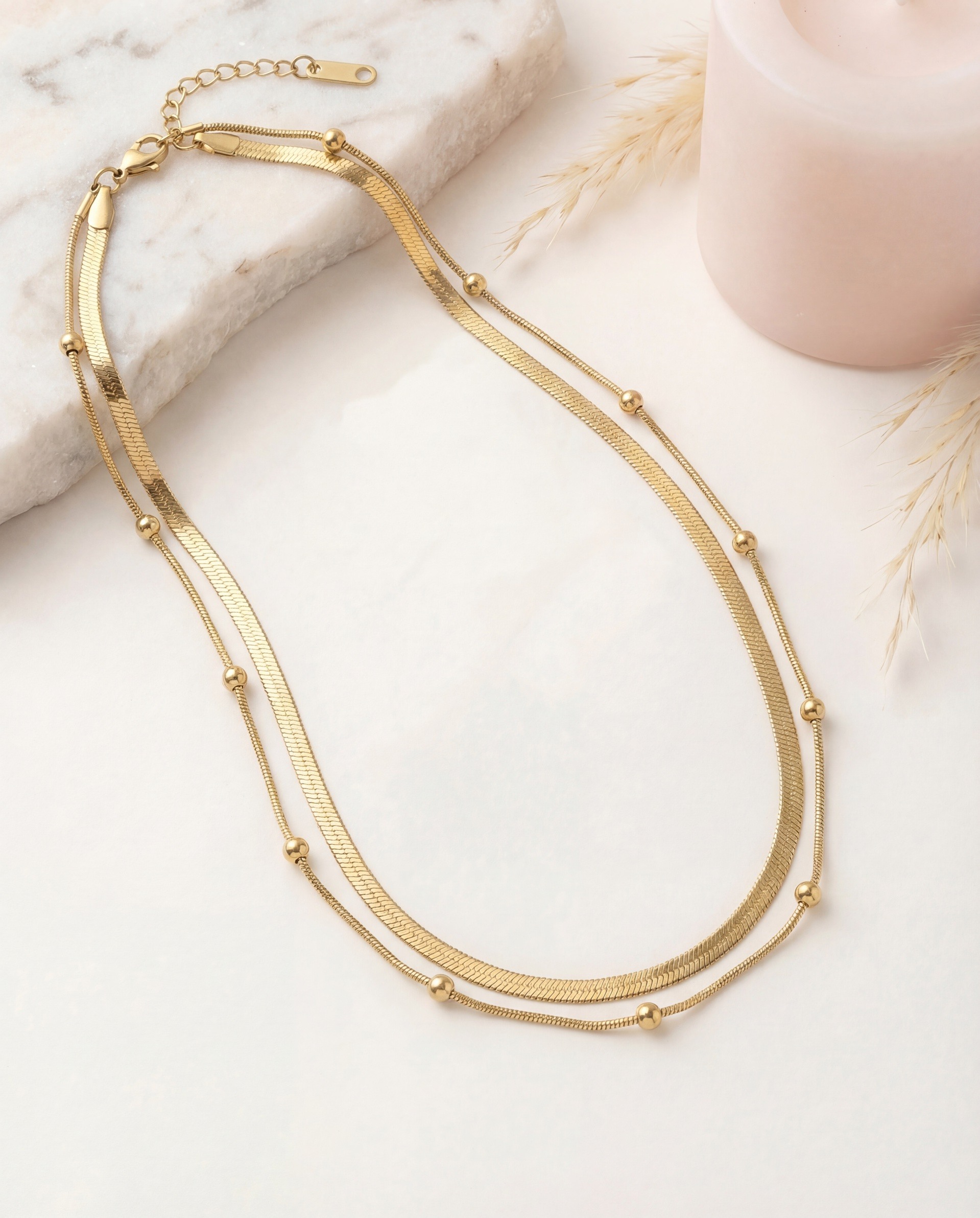 Grossiste Nacrélia - Collier Double Henriette