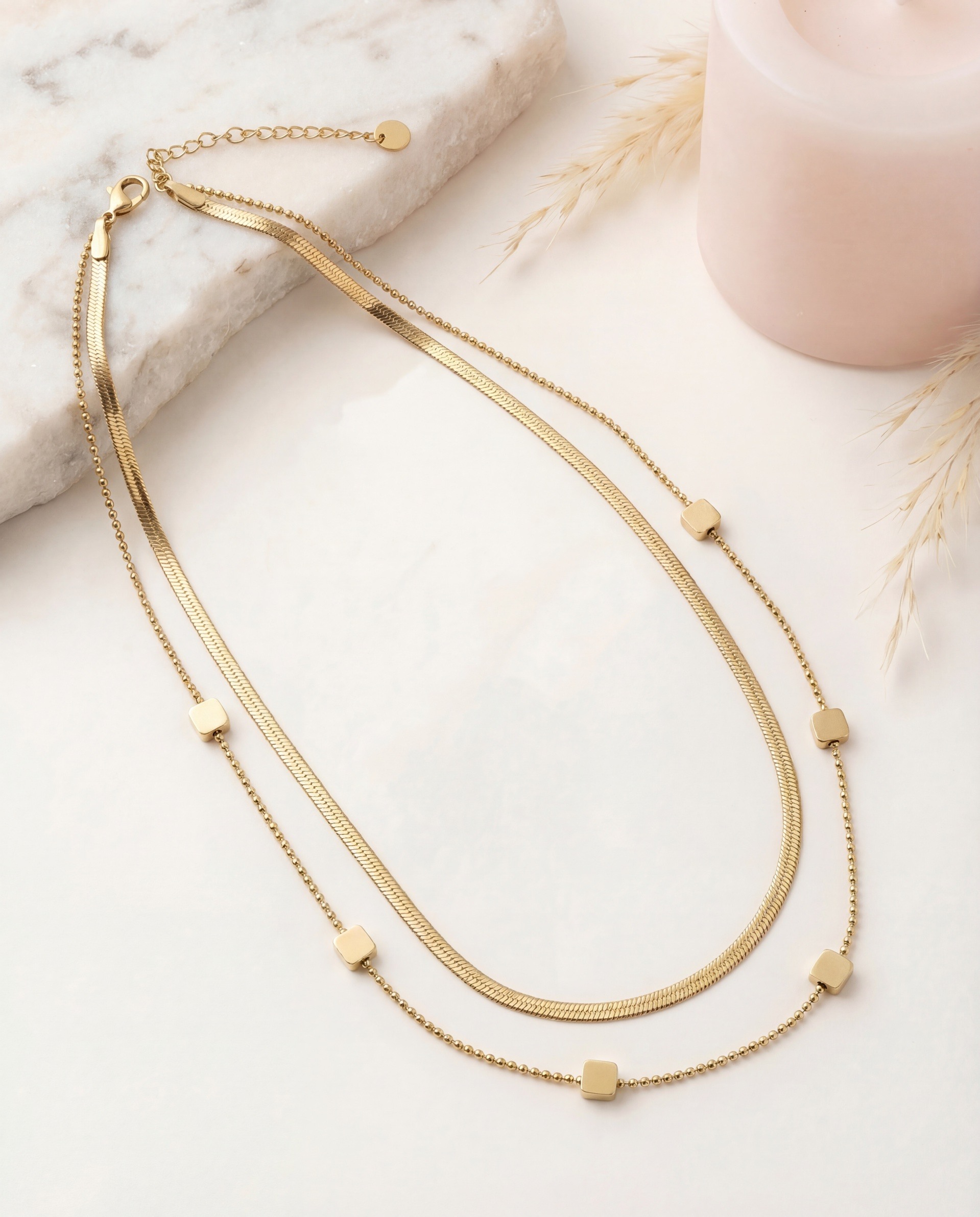 Grossiste Nacrélia - Collier Double Corinne