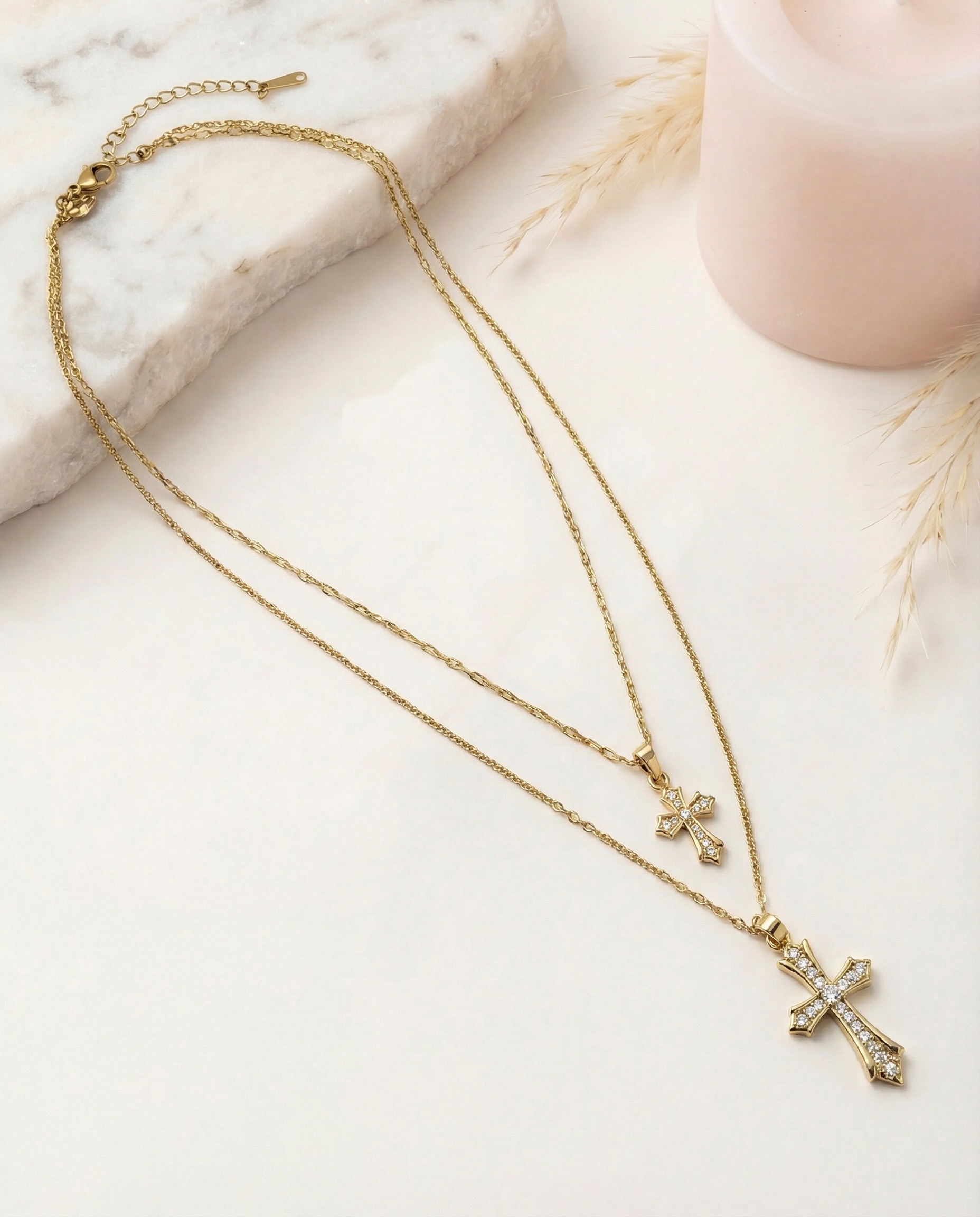 Wholesaler Nacrélia - Double Necklace Danielle