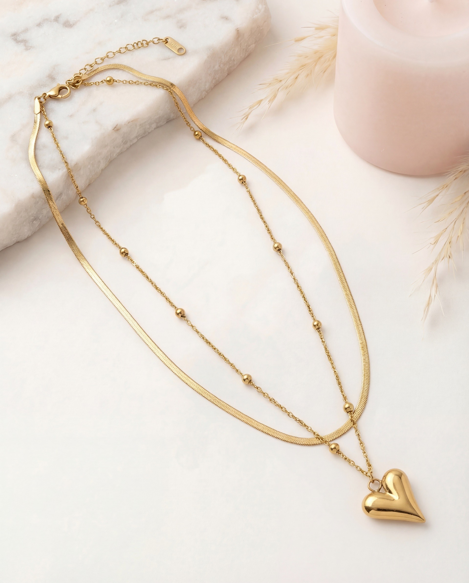 Wholesaler Nacrélia - Double Necklace Alexandrie