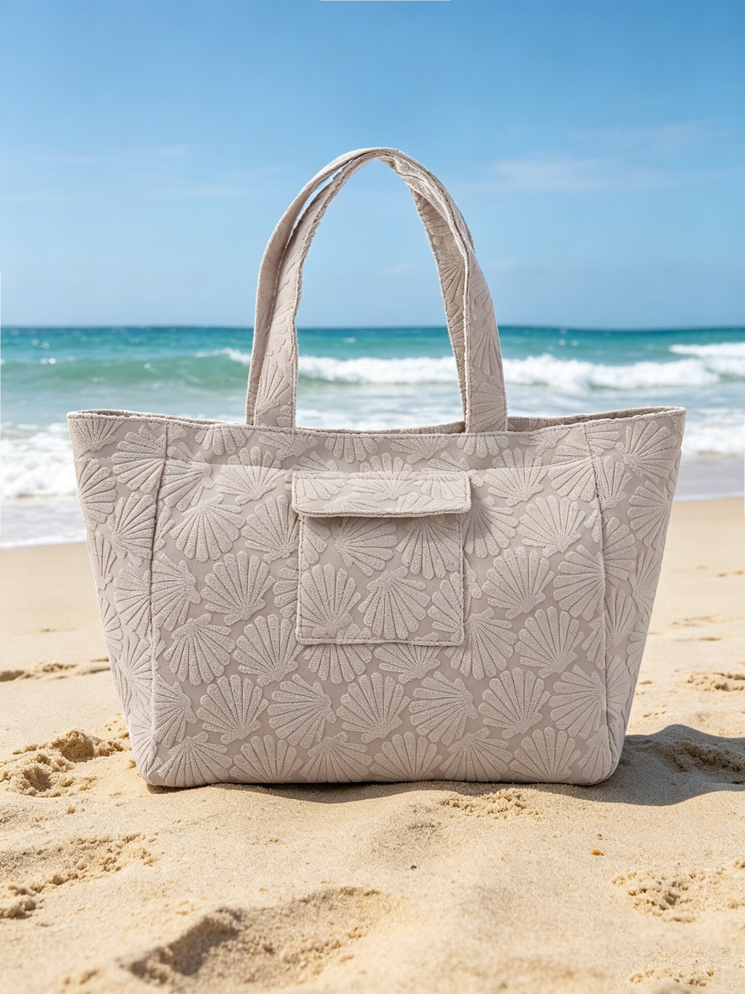 Wholesaler Nacrélia - Shell Beach Bags Sponge