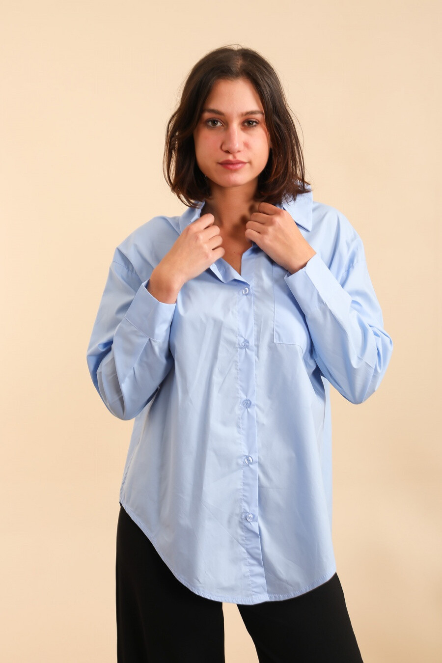 Mayorista NAÏS - Camisa de gran tamaño en 100% de algodón
