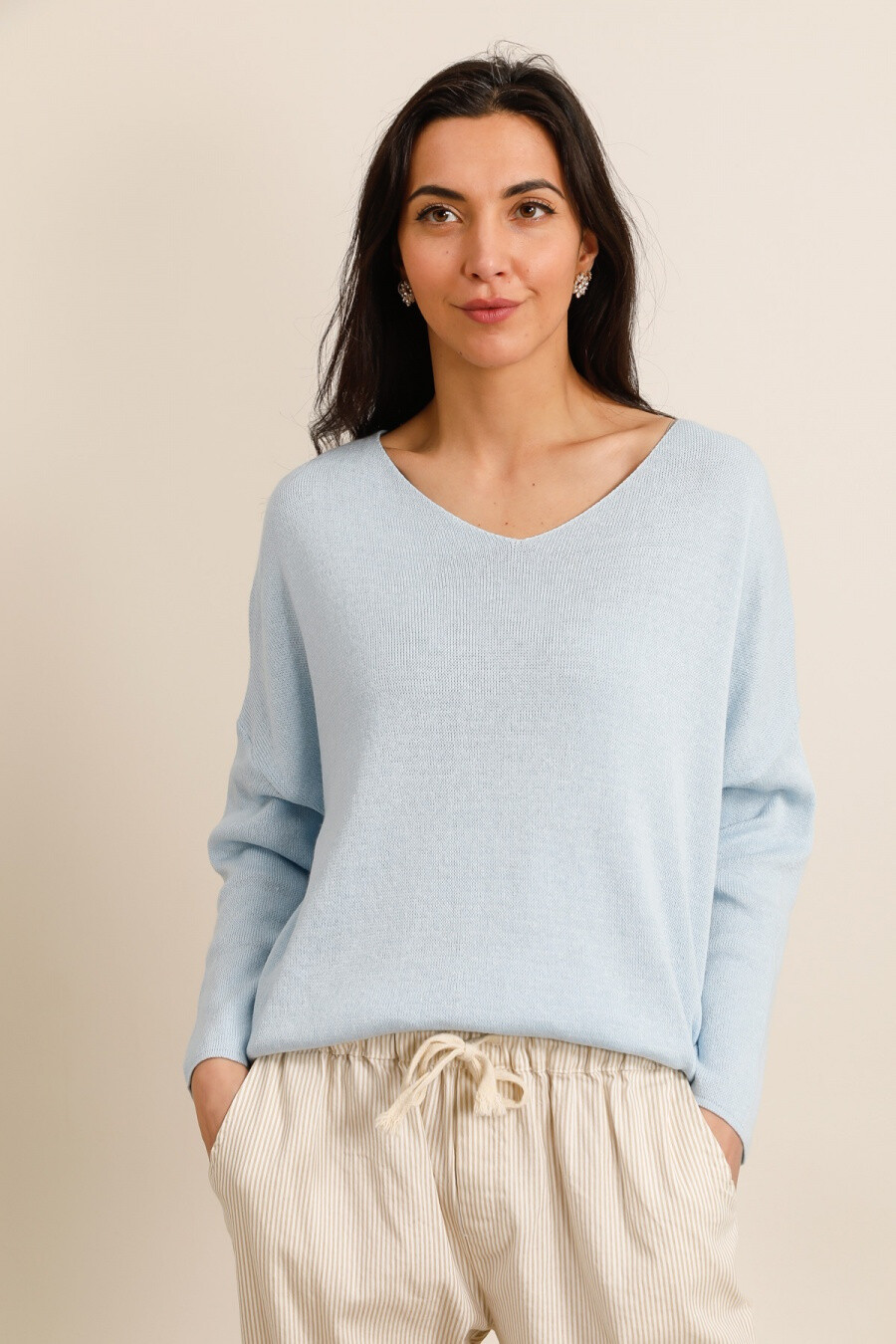 Grossista NAÏS - Short V -Ceck Swater, 100% Cotton