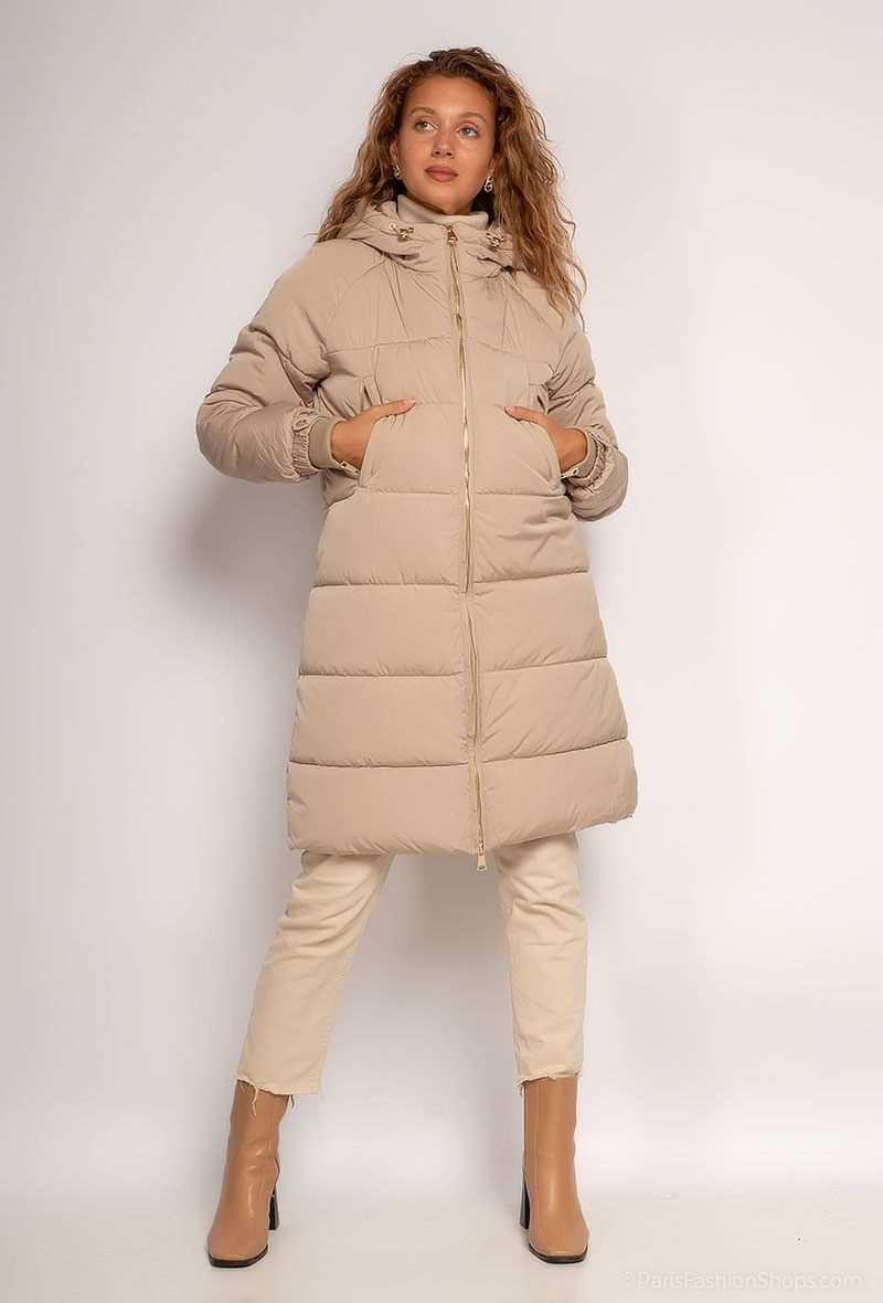 Großhändler Nana Love - Mittellange Daunenjacke mit Kapuze