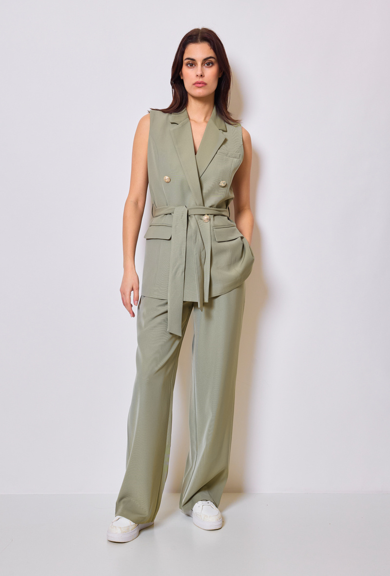Grossista Nana Love - Set composto da giacca senza maniche e pantaloni dal taglio dritto