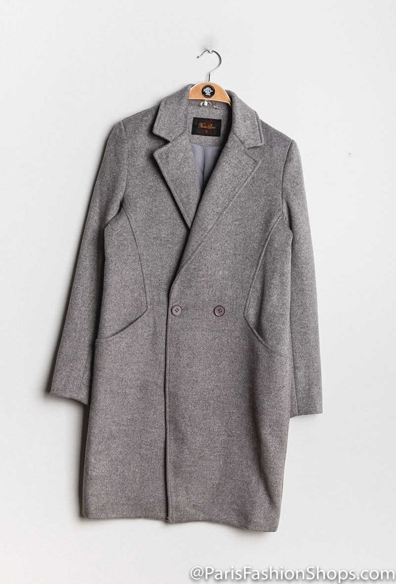 Grossiste Nana Love - Manteau élégant en laine mélangée