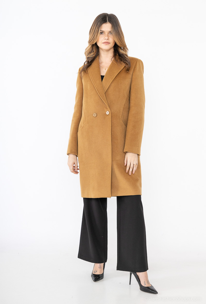Grossista Nana Love - Elegante cappotto in misto lana