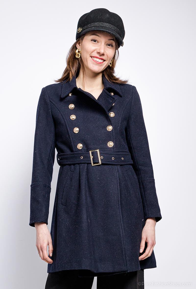 Grossista Nana Love - cappotto con bottoni dorati