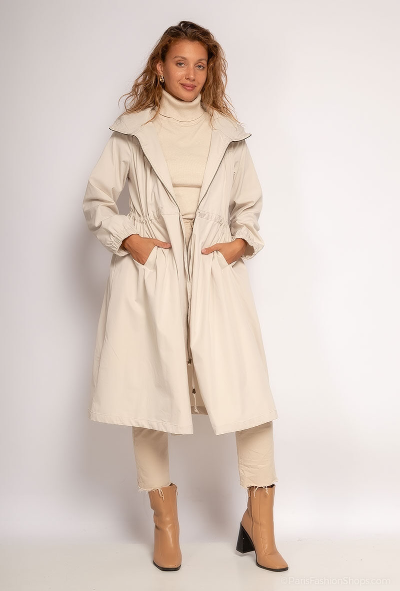Wholesaler Nana Love - Long hooded trench coat