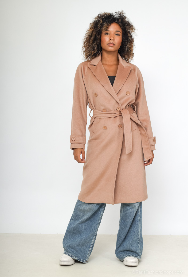Grossista Nana Love - Cappotto lungo con cintura