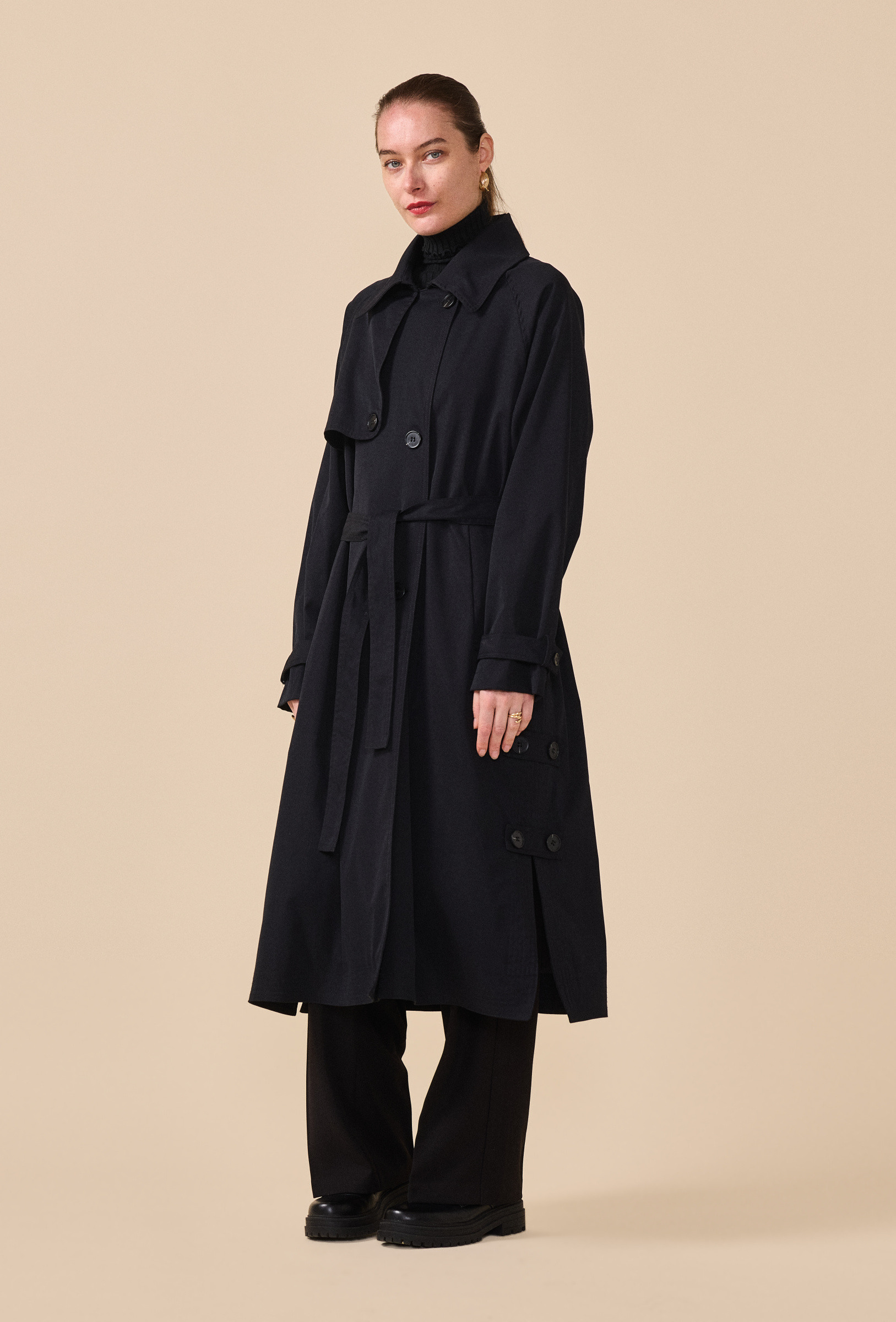 Großhändler Nana Love - Langer Trenchcoat mit Gürtel